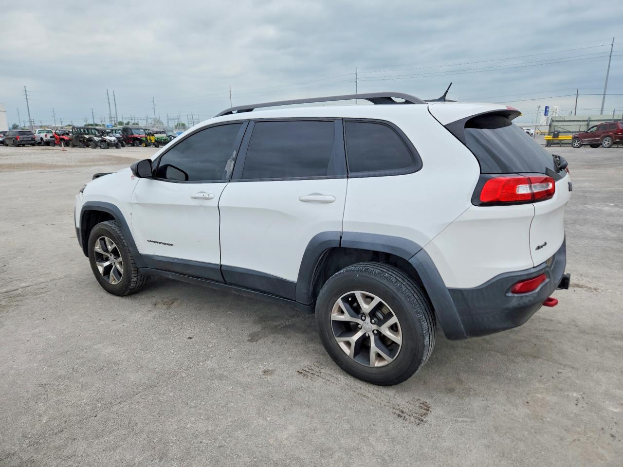 2014 Jeep Cherokee Trailhawk White vin: 1C4PJMBS4EW236902
