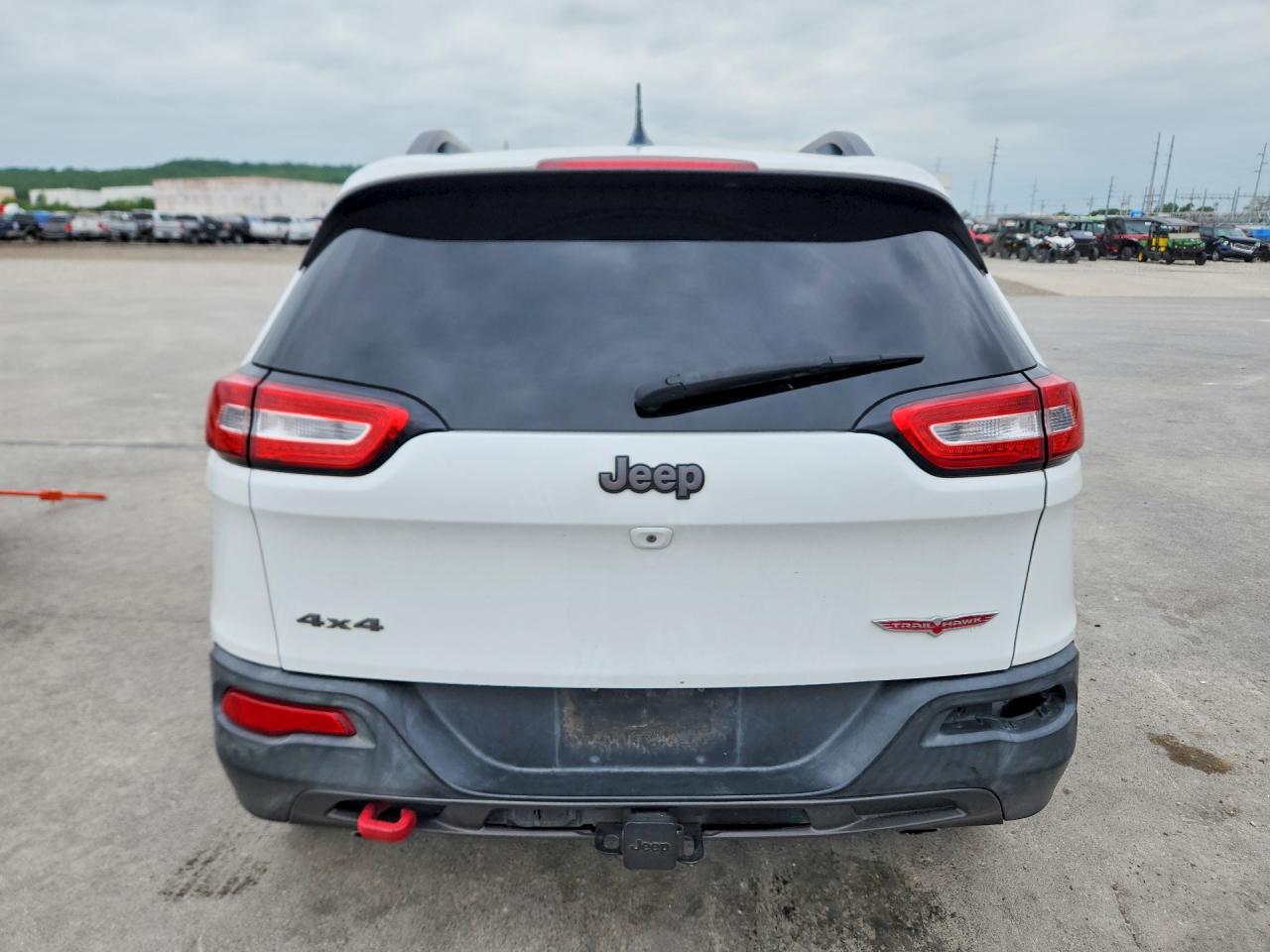 2014 Jeep Cherokee Trailhawk White vin: 1C4PJMBS4EW236902