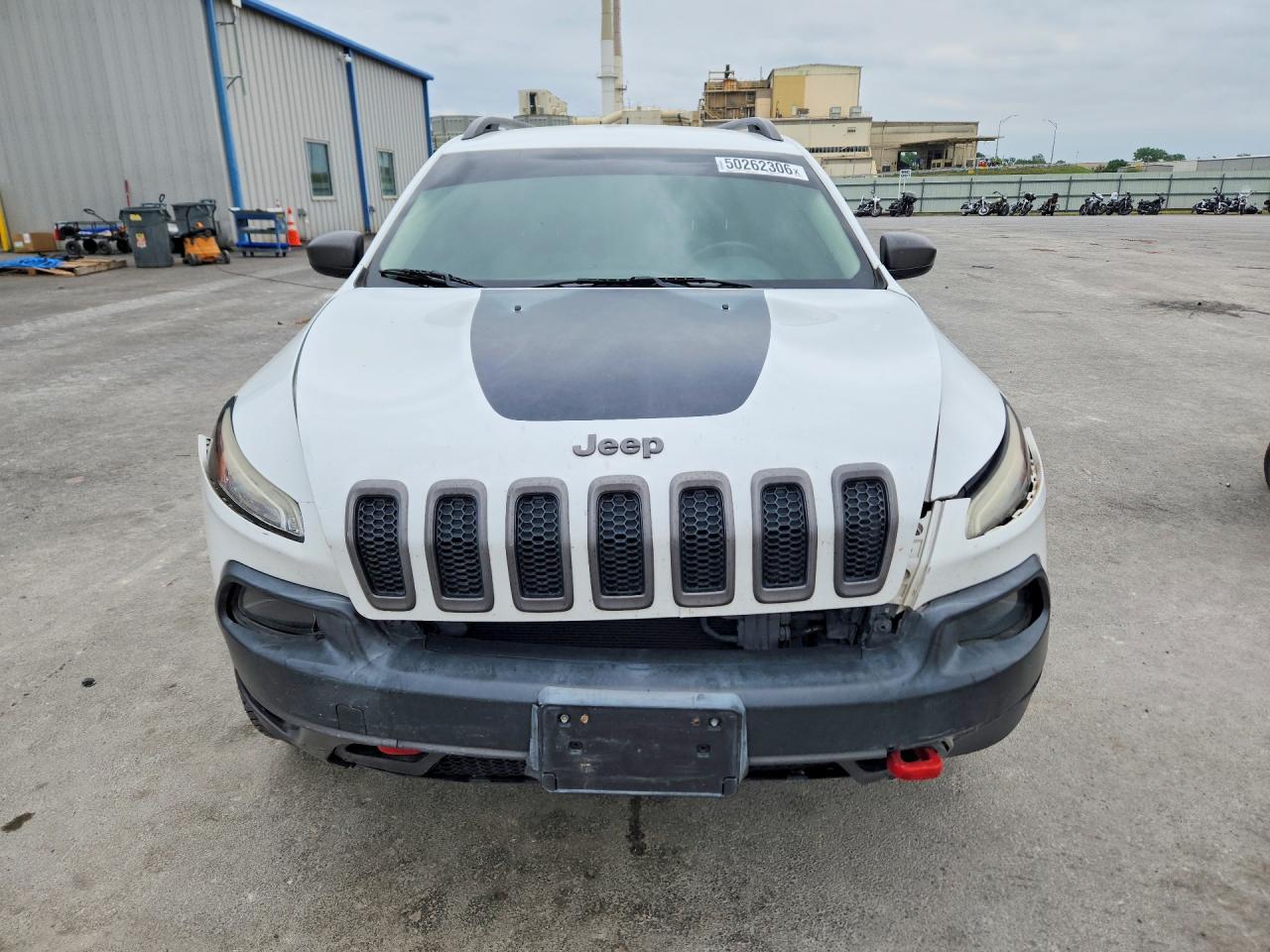 2014 Jeep Cherokee Trailhawk White vin: 1C4PJMBS4EW236902