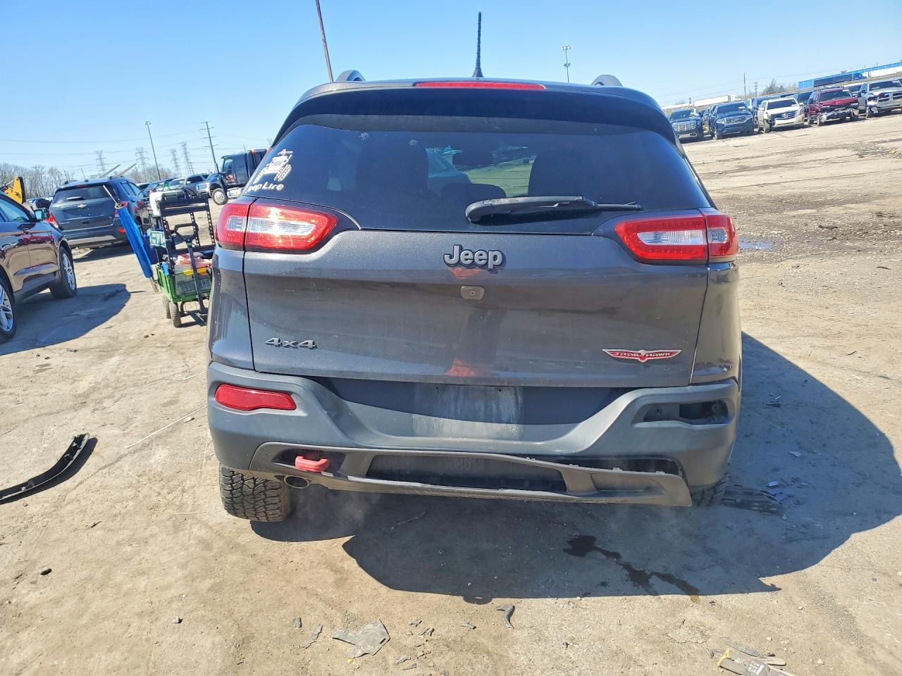 2014 Jeep Cherokee Trailhawk Серый vin: 1C4PJMBS4EW257474
