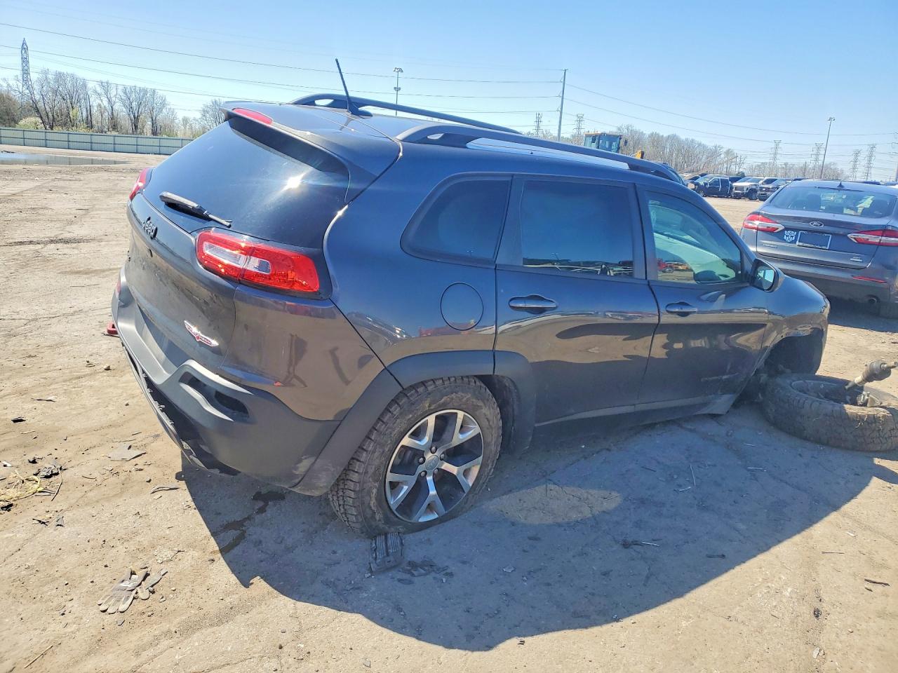 2014 Jeep Cherokee Trailhawk Серый vin: 1C4PJMBS4EW257474