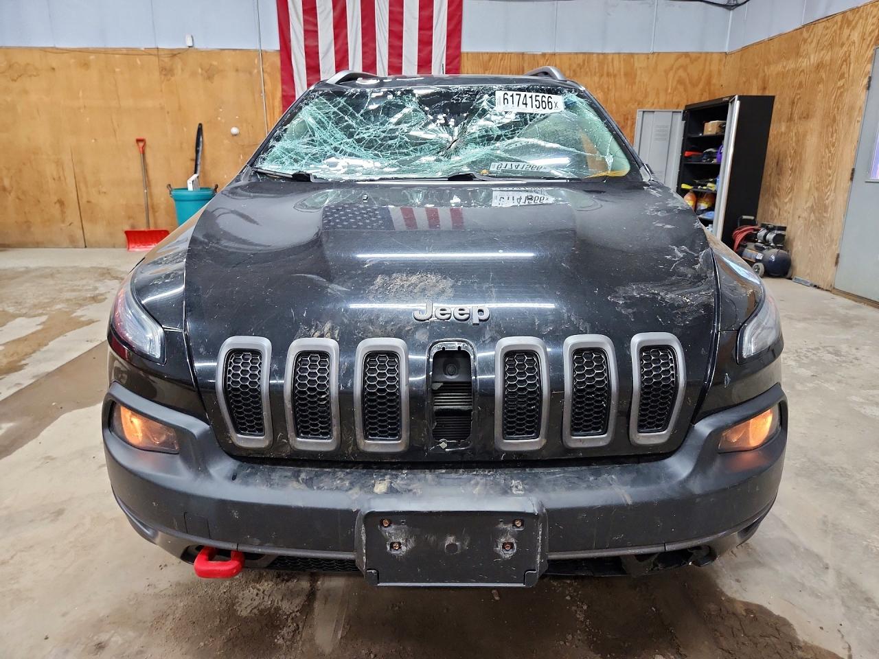 2014 Jeep Cherokee Trailhawk Black vin: 1C4PJMBS4EW304843