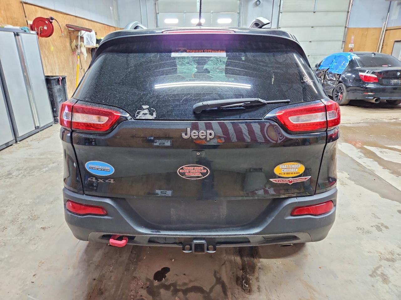 2014 Jeep Cherokee Trailhawk Black vin: 1C4PJMBS4EW304843