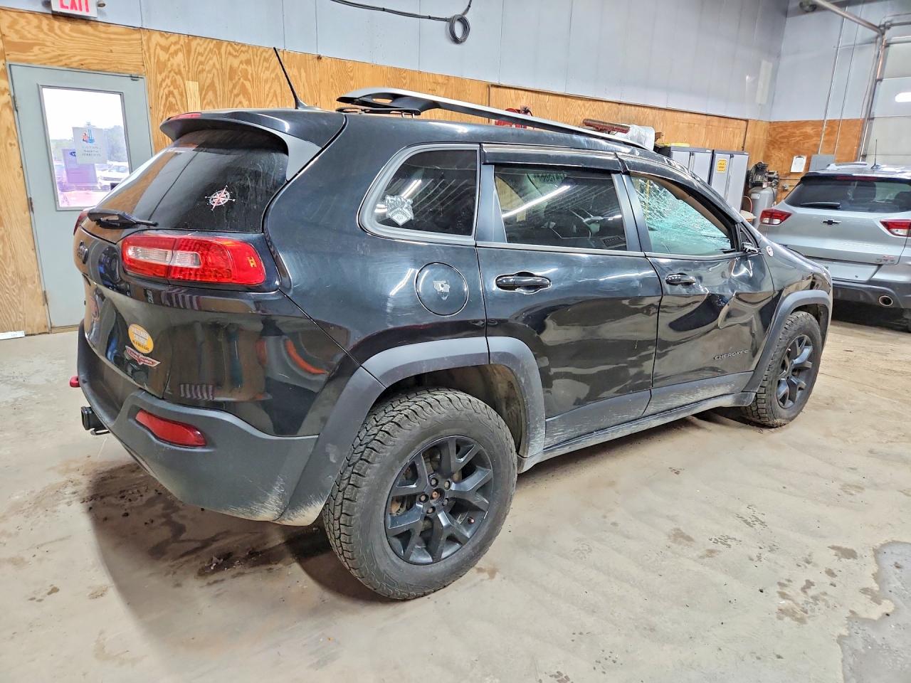 2014 Jeep Cherokee Trailhawk Black vin: 1C4PJMBS4EW304843