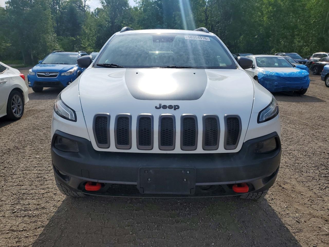 2015 Jeep Cherokee White vin: 1C4PJMBS4FW623791