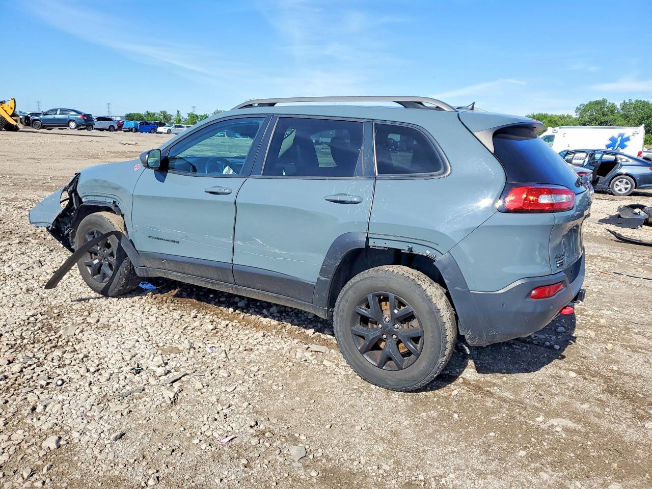 2015 Jeep Cherokee Trailhawk Серый vin: 1C4PJMBS4FW635441