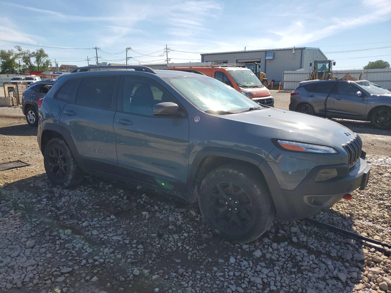2015 Jeep Cherokee Trailhawk Серый vin: 1C4PJMBS4FW635441