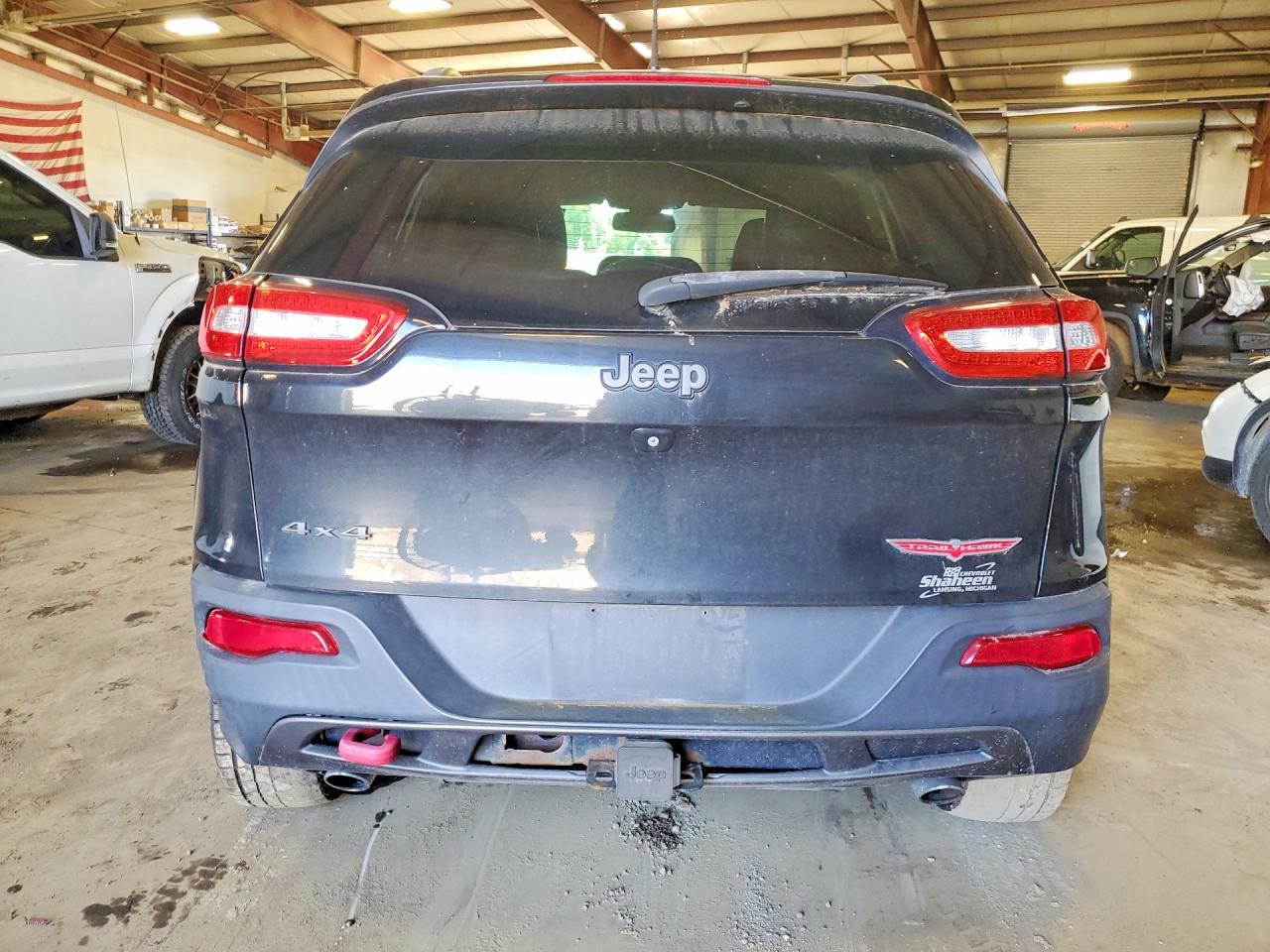 2015 Jeep Cherokee Trailhawk Black vin: 1C4PJMBS4FW647279