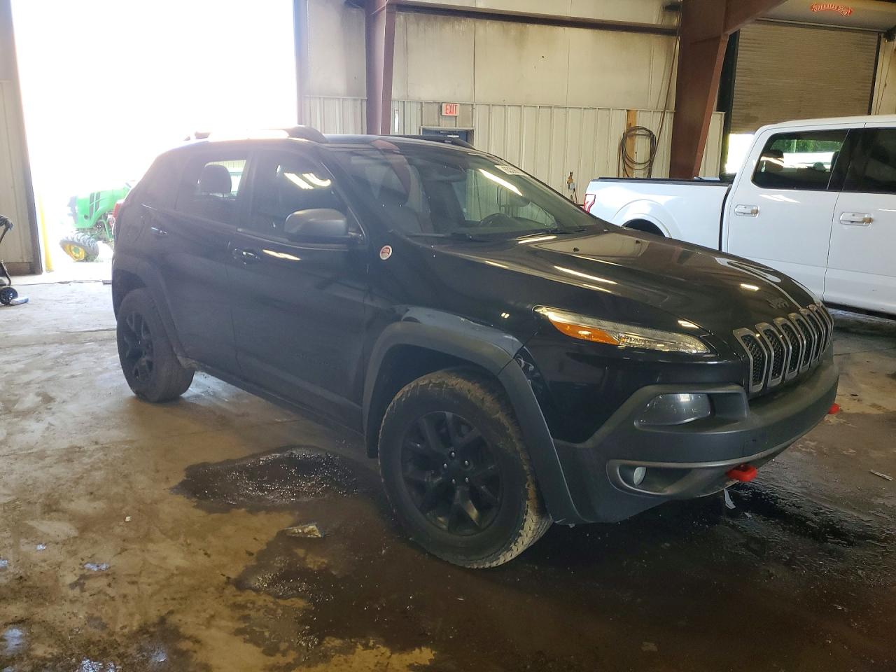 2015 Jeep Cherokee Trailhawk Black vin: 1C4PJMBS4FW647279