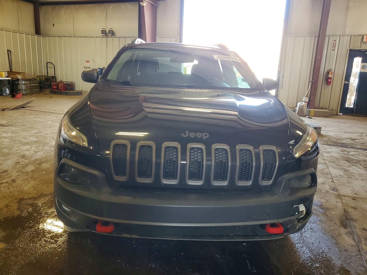 2015 Jeep Cherokee Trailhawk Black vin: 1C4PJMBS4FW647279