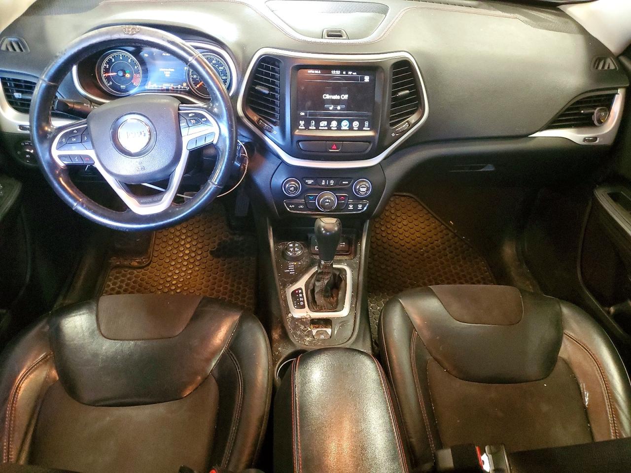 2015 Jeep Cherokee Trailhawk Black vin: 1C4PJMBS4FW647279