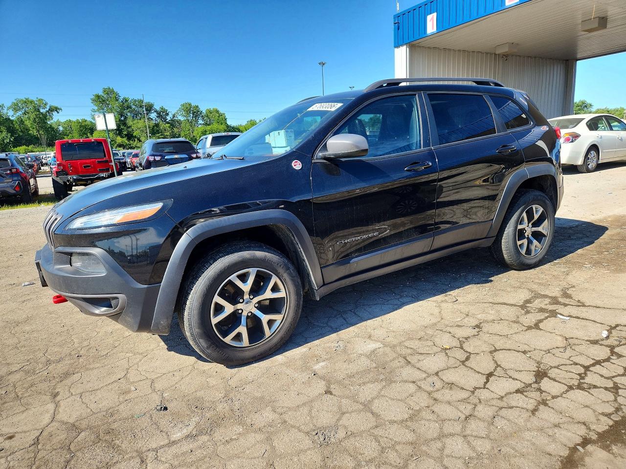2014 Jeep Cherokee Trailhawk Black vin: 1C4PJMBS5EW198838
