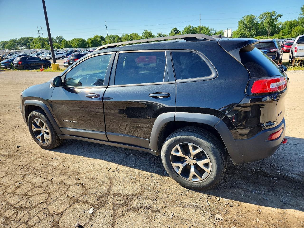 2014 Jeep Cherokee Trailhawk Black vin: 1C4PJMBS5EW198838