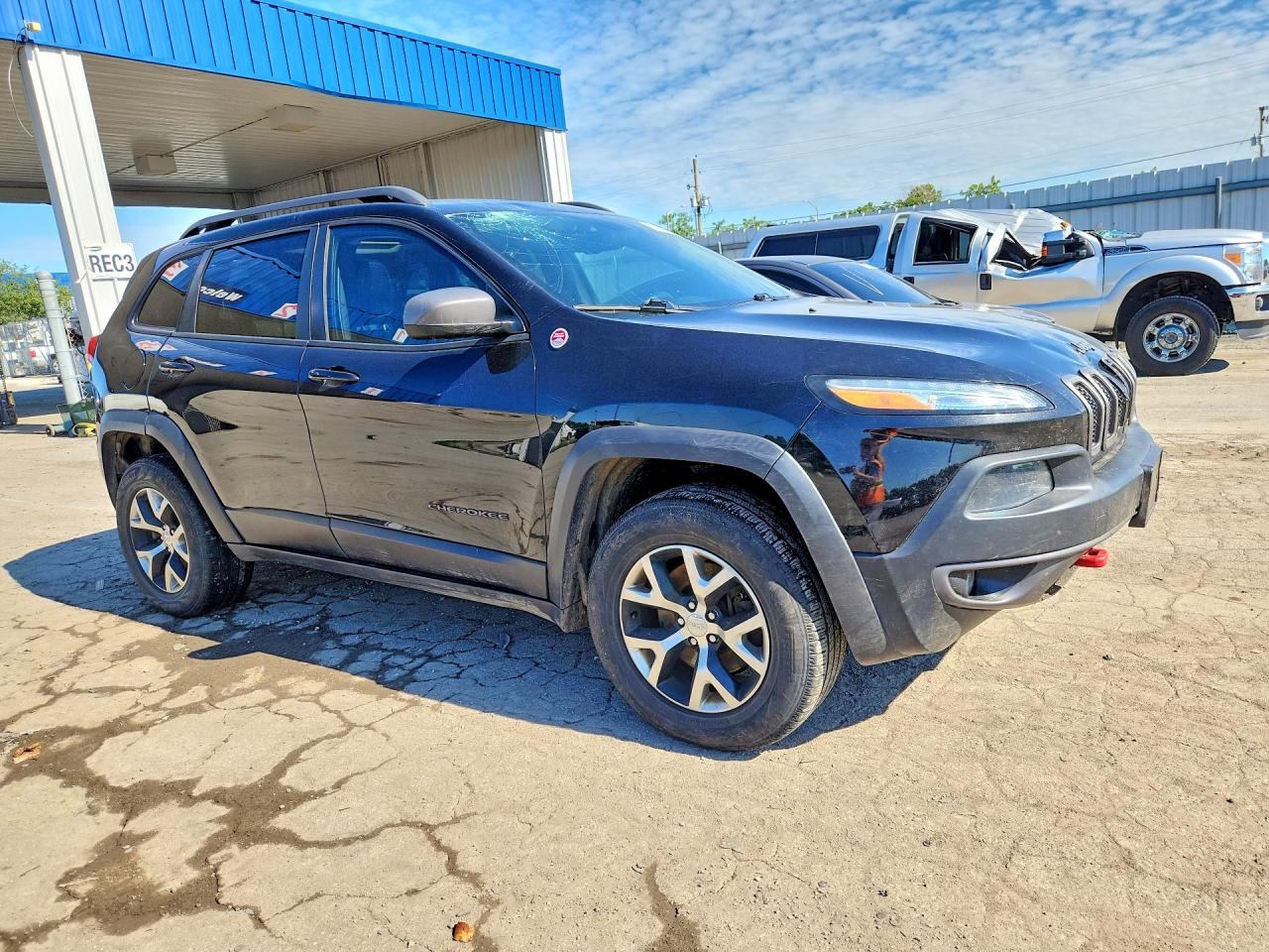2014 Jeep Cherokee Trailhawk Black vin: 1C4PJMBS5EW198838