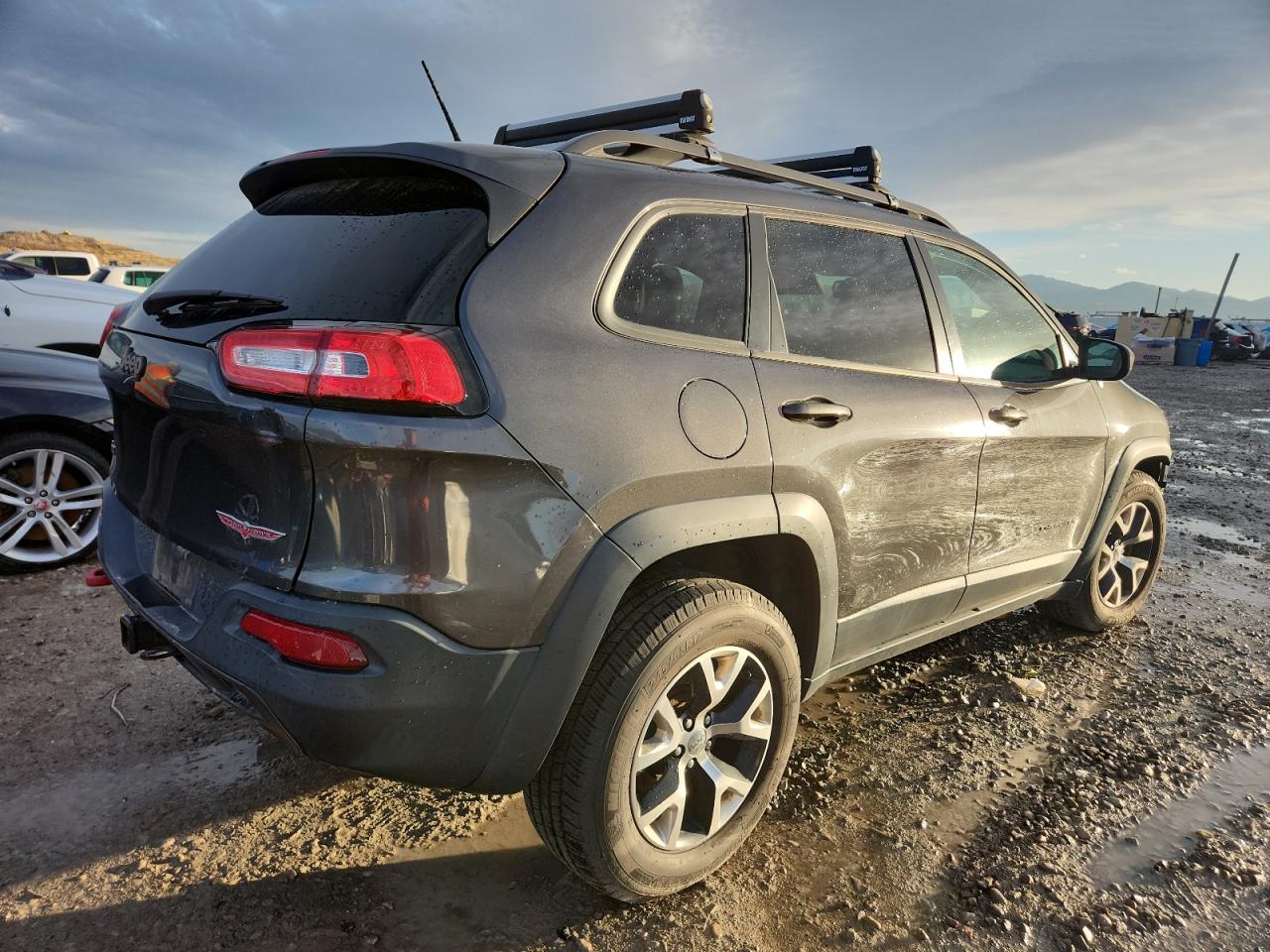 2014 Jeep Cherokee Trailhawk Gray vin: 1C4PJMBS5EW201706