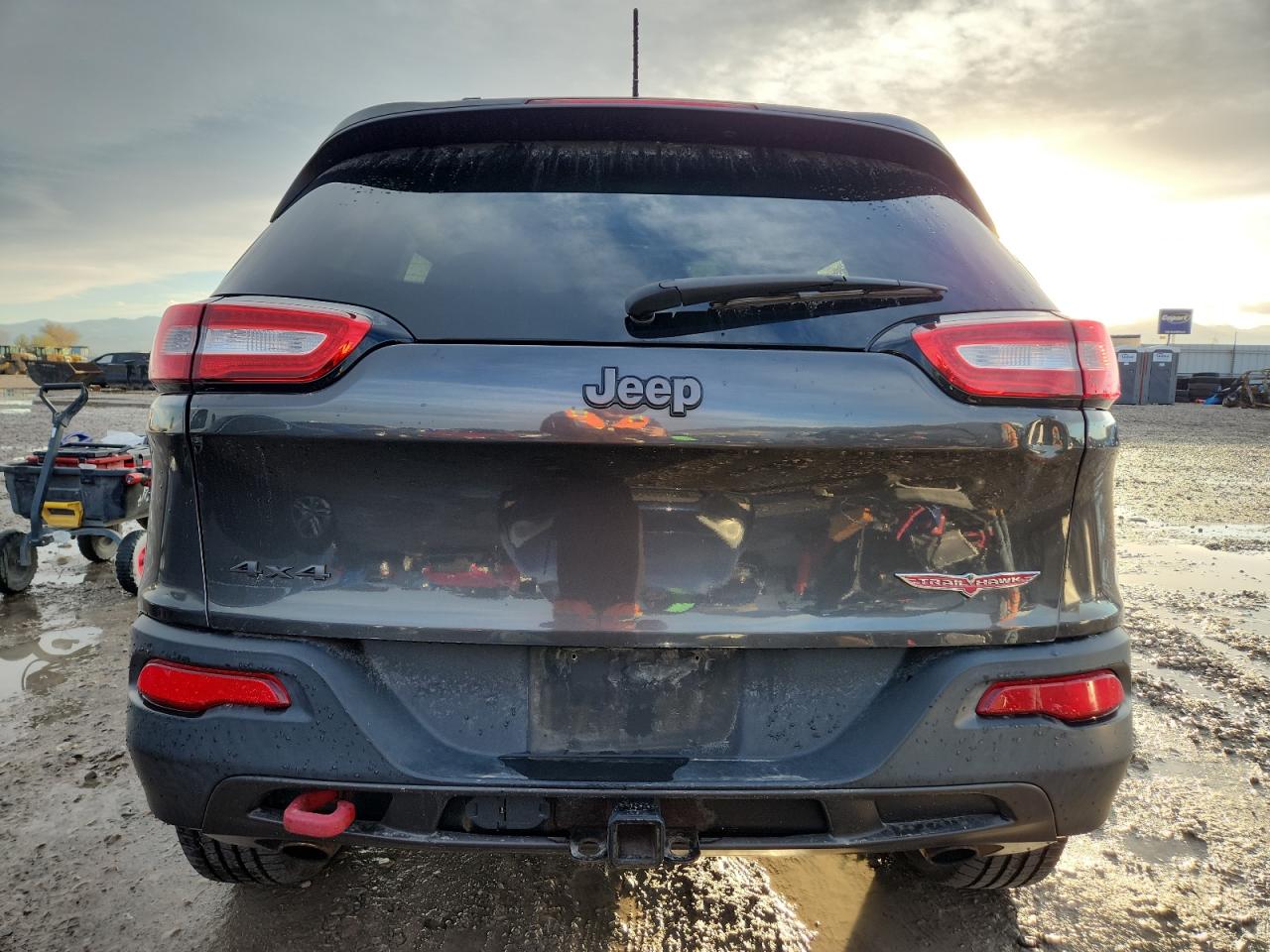 2014 Jeep Cherokee Trailhawk Gray vin: 1C4PJMBS5EW201706