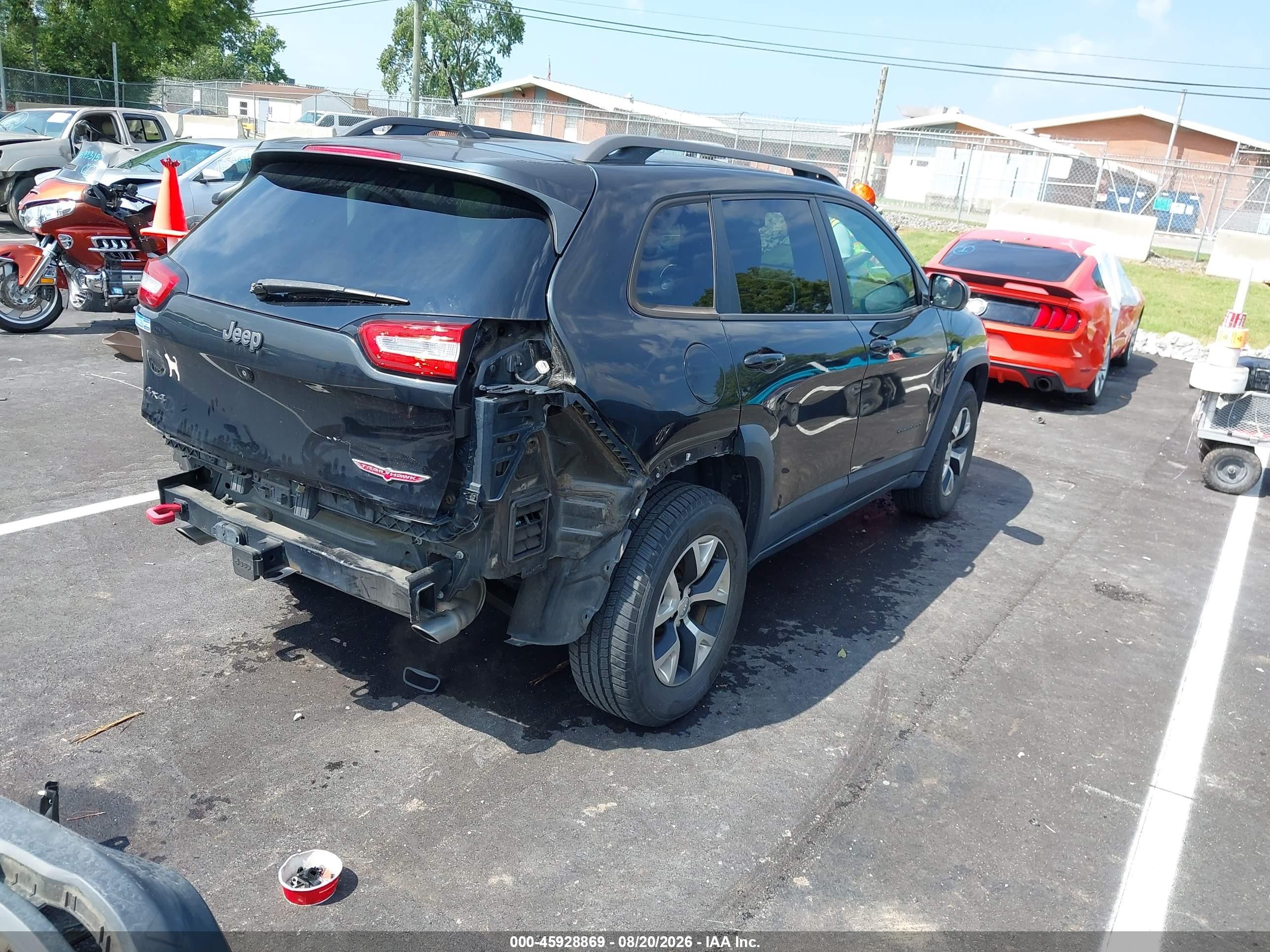 2015 Jeep Cherokee Trailhawk Black vin: 1C4PJMBS5FW504308