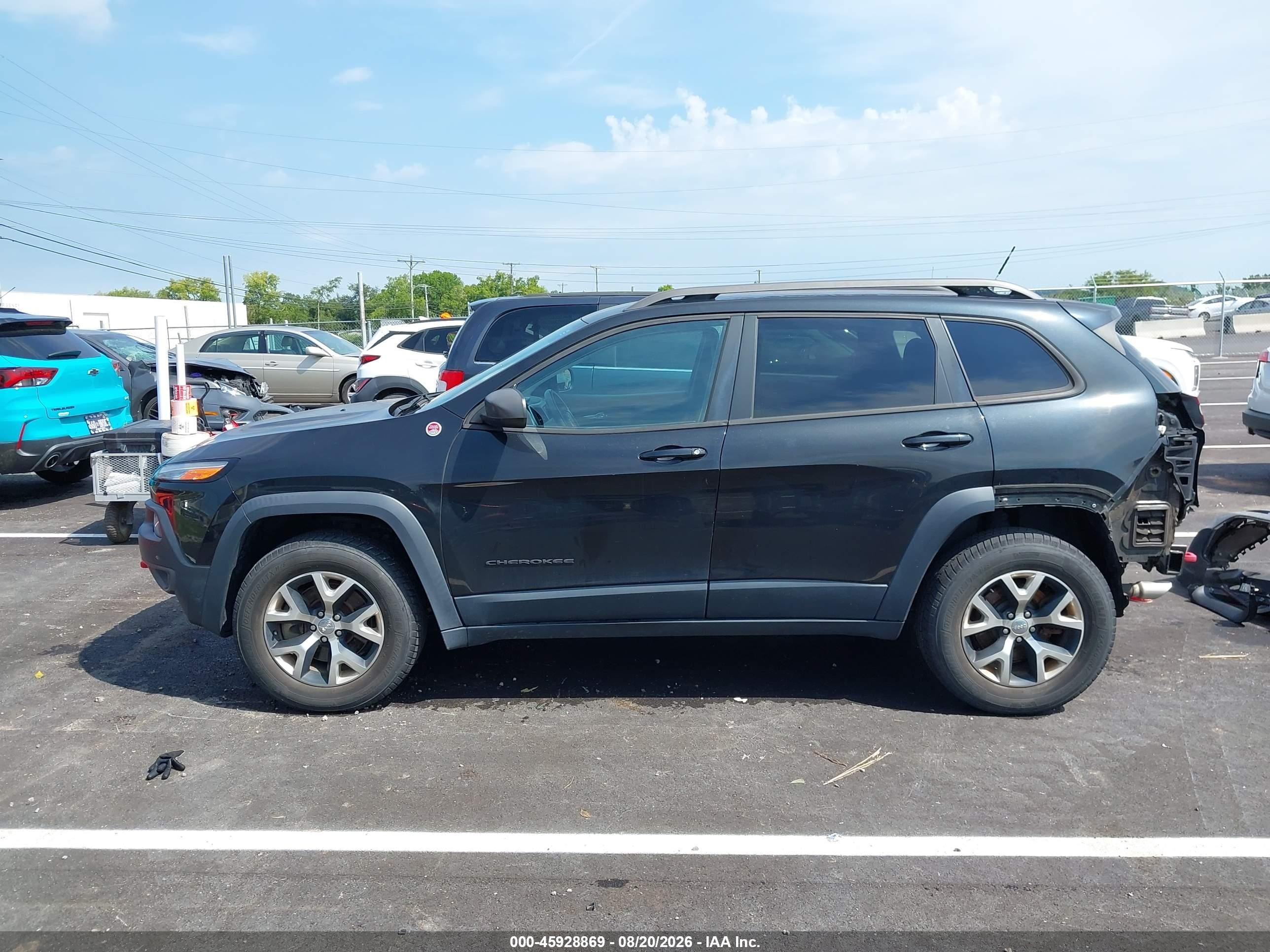 2015 Jeep Cherokee Trailhawk Black vin: 1C4PJMBS5FW504308
