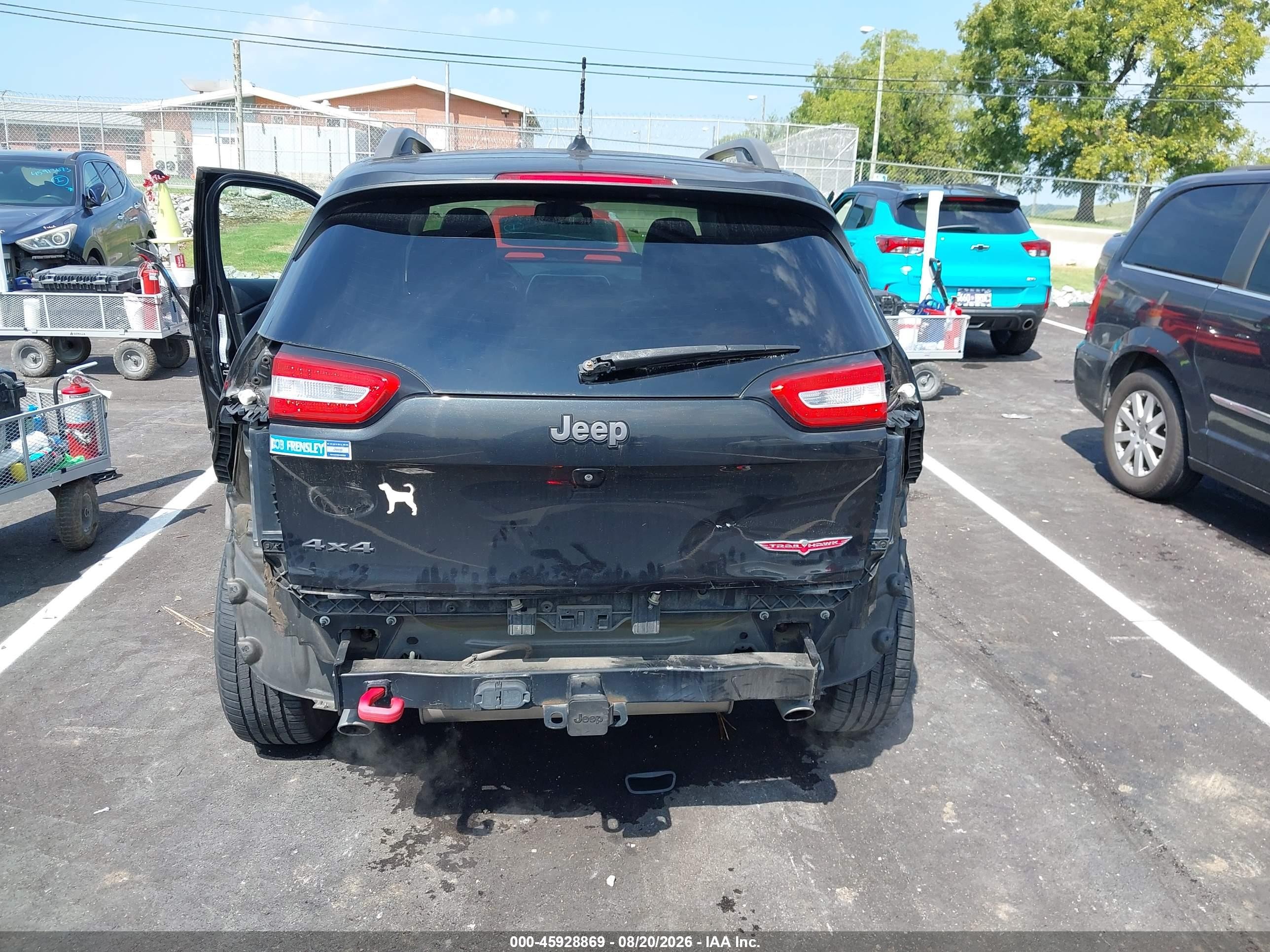 2015 Jeep Cherokee Trailhawk Black vin: 1C4PJMBS5FW504308