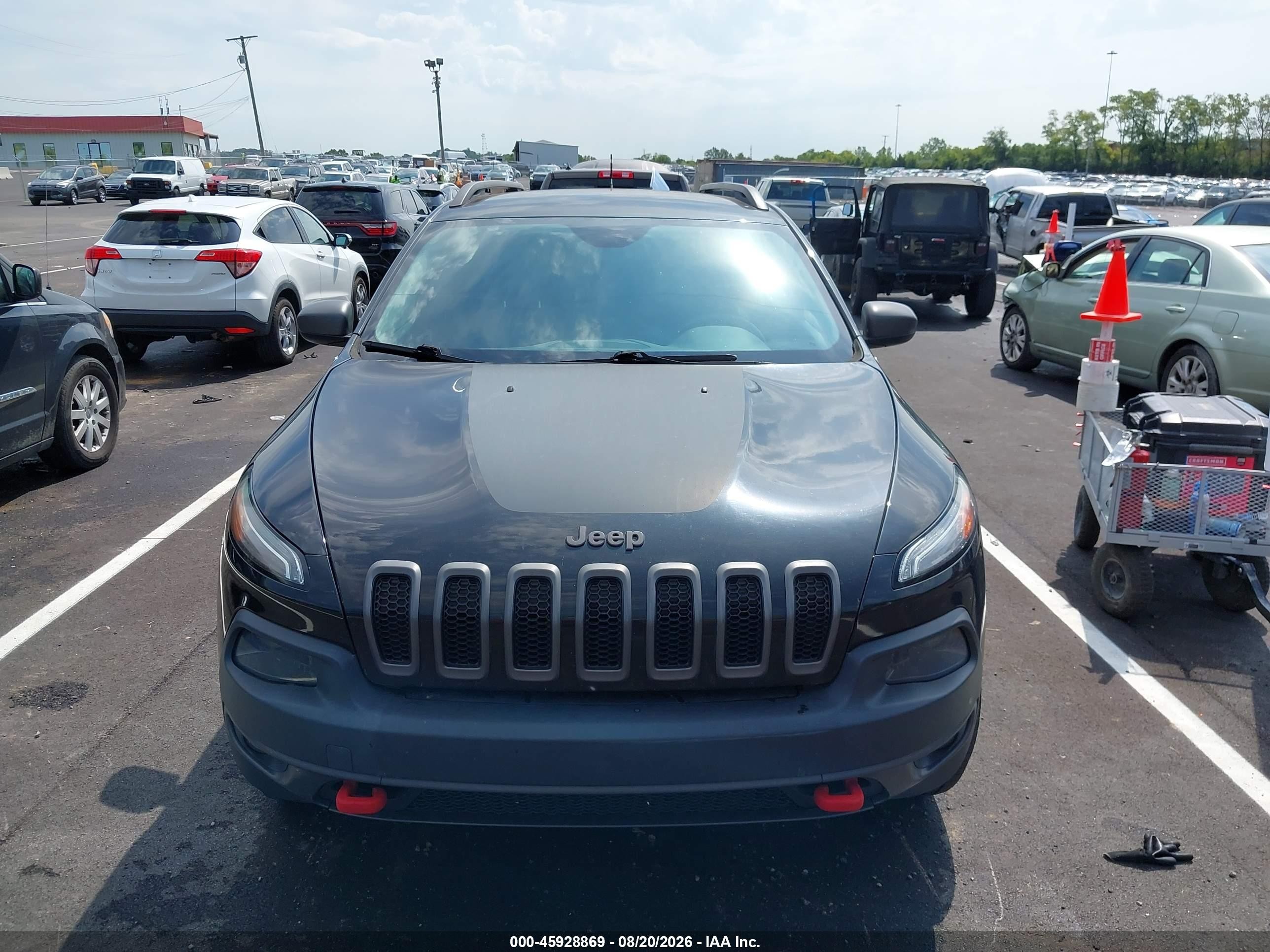 2015 Jeep Cherokee Trailhawk Black vin: 1C4PJMBS5FW504308