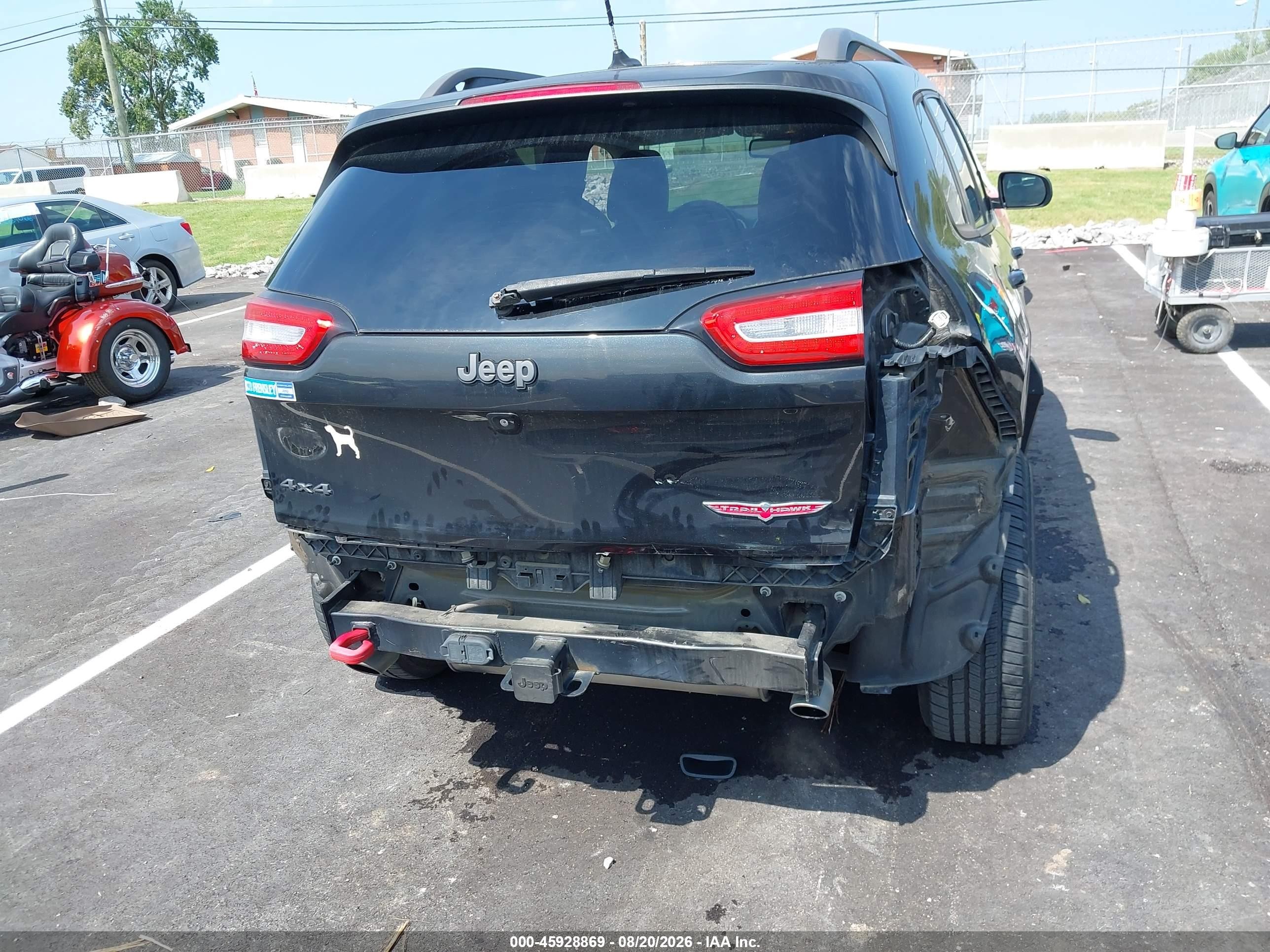 2015 Jeep Cherokee Trailhawk Black vin: 1C4PJMBS5FW504308