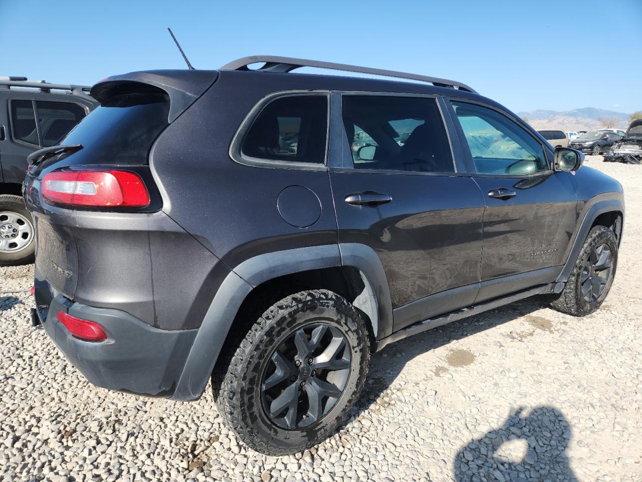 2015 Jeep Cherokee Trailhawk Серый vin: 1C4PJMBS5FW593944