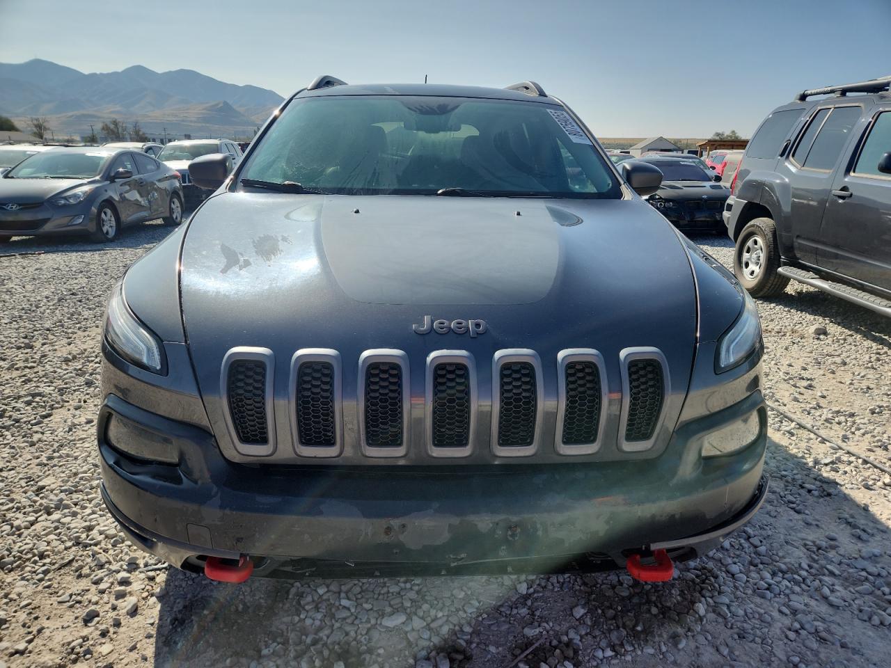 2015 Jeep Cherokee Trailhawk Серый vin: 1C4PJMBS5FW593944