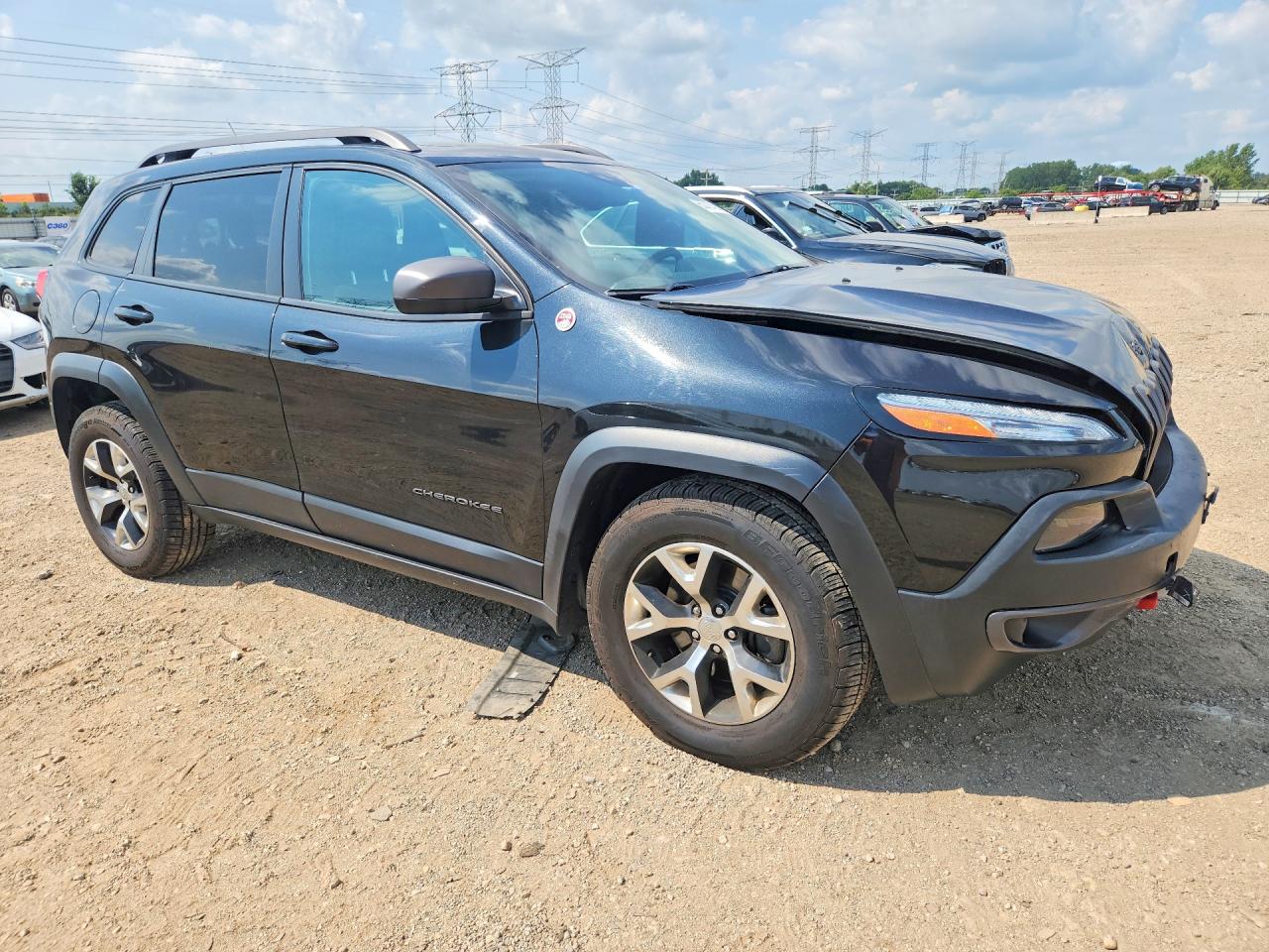 2014 Jeep Cherokee Trailhawk Black vin: 1C4PJMBS6EW132251