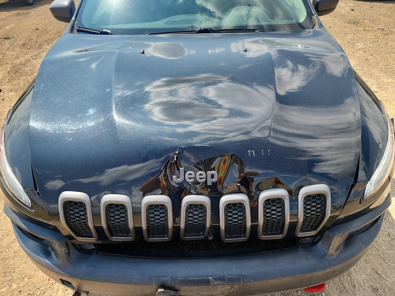 2014 Jeep Cherokee Trailhawk Black vin: 1C4PJMBS6EW132251