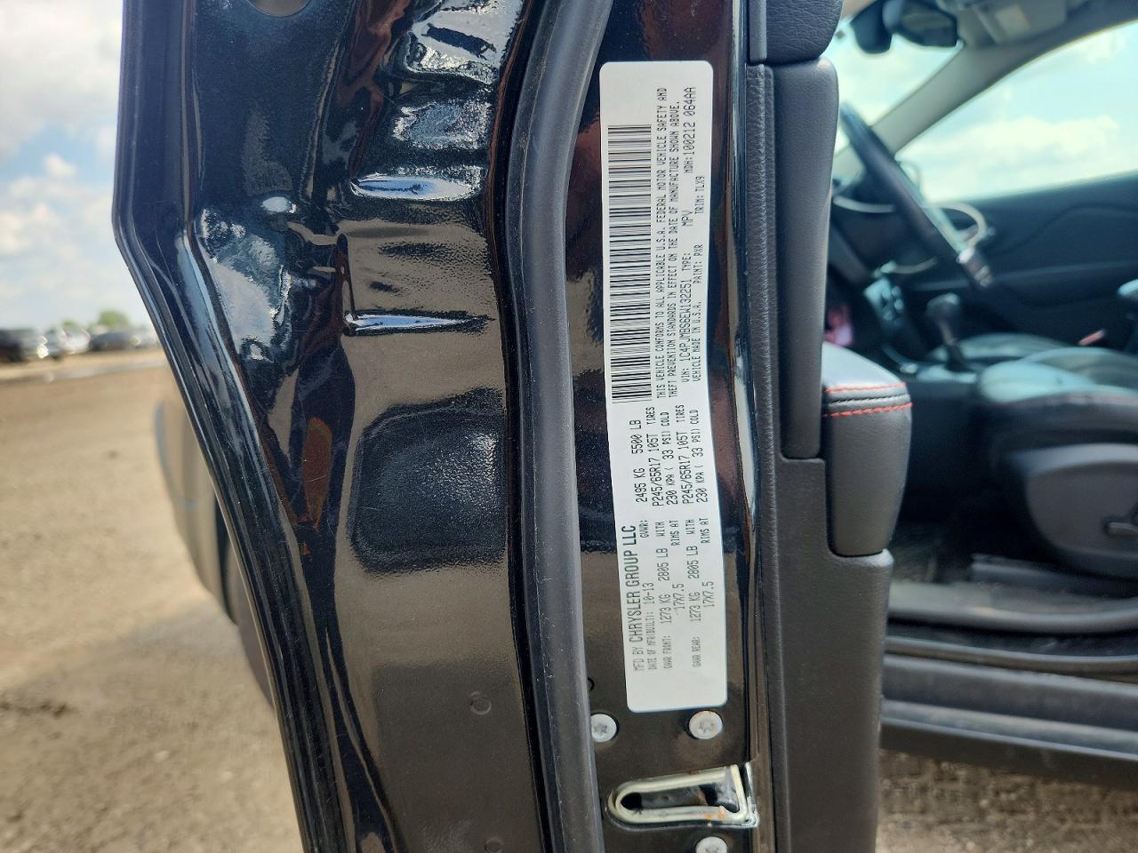 2014 Jeep Cherokee Trailhawk Black vin: 1C4PJMBS6EW132251