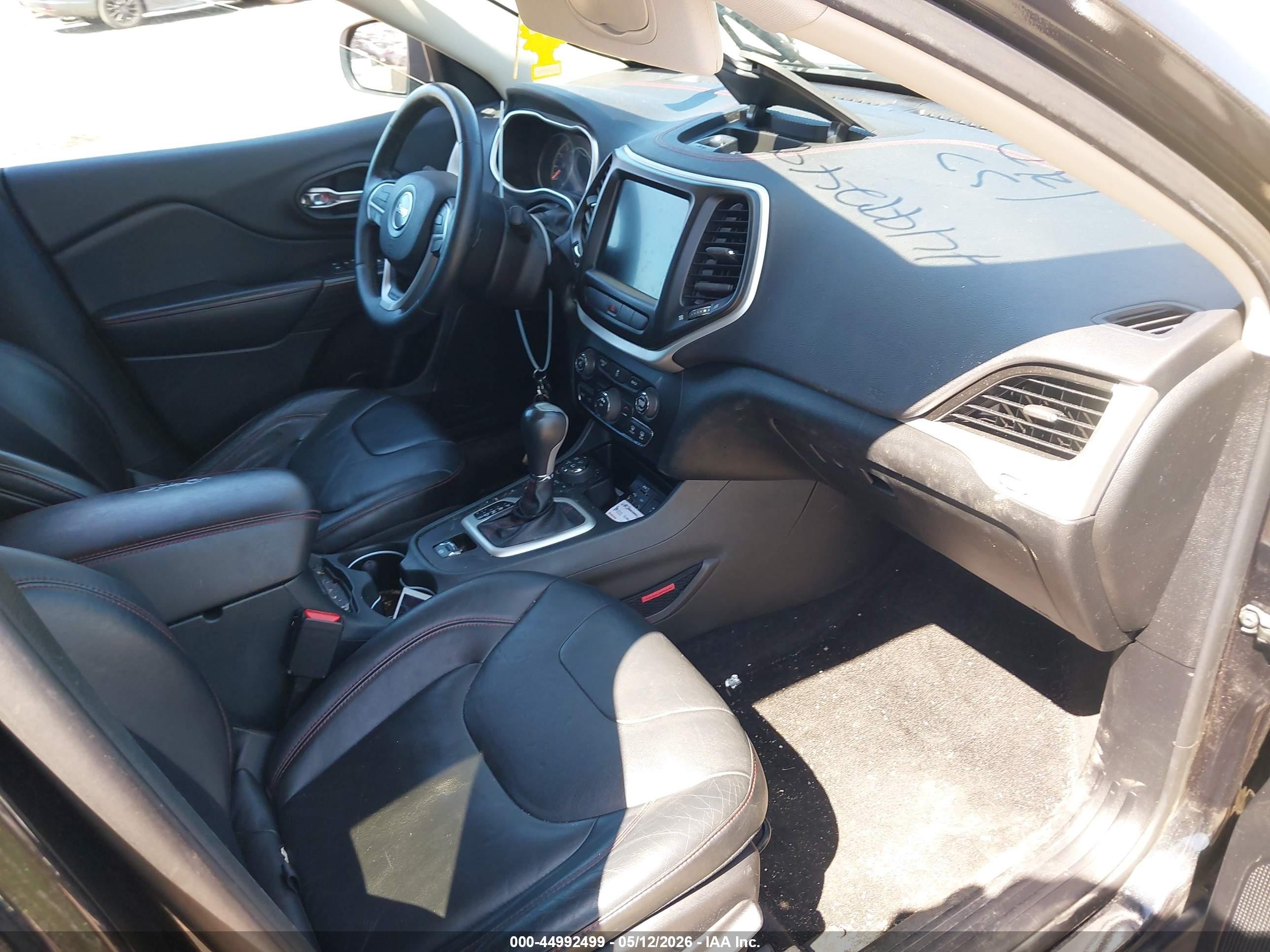 2014 Jeep Cherokee Trailhawk Black vin: 1C4PJMBS6EW159241