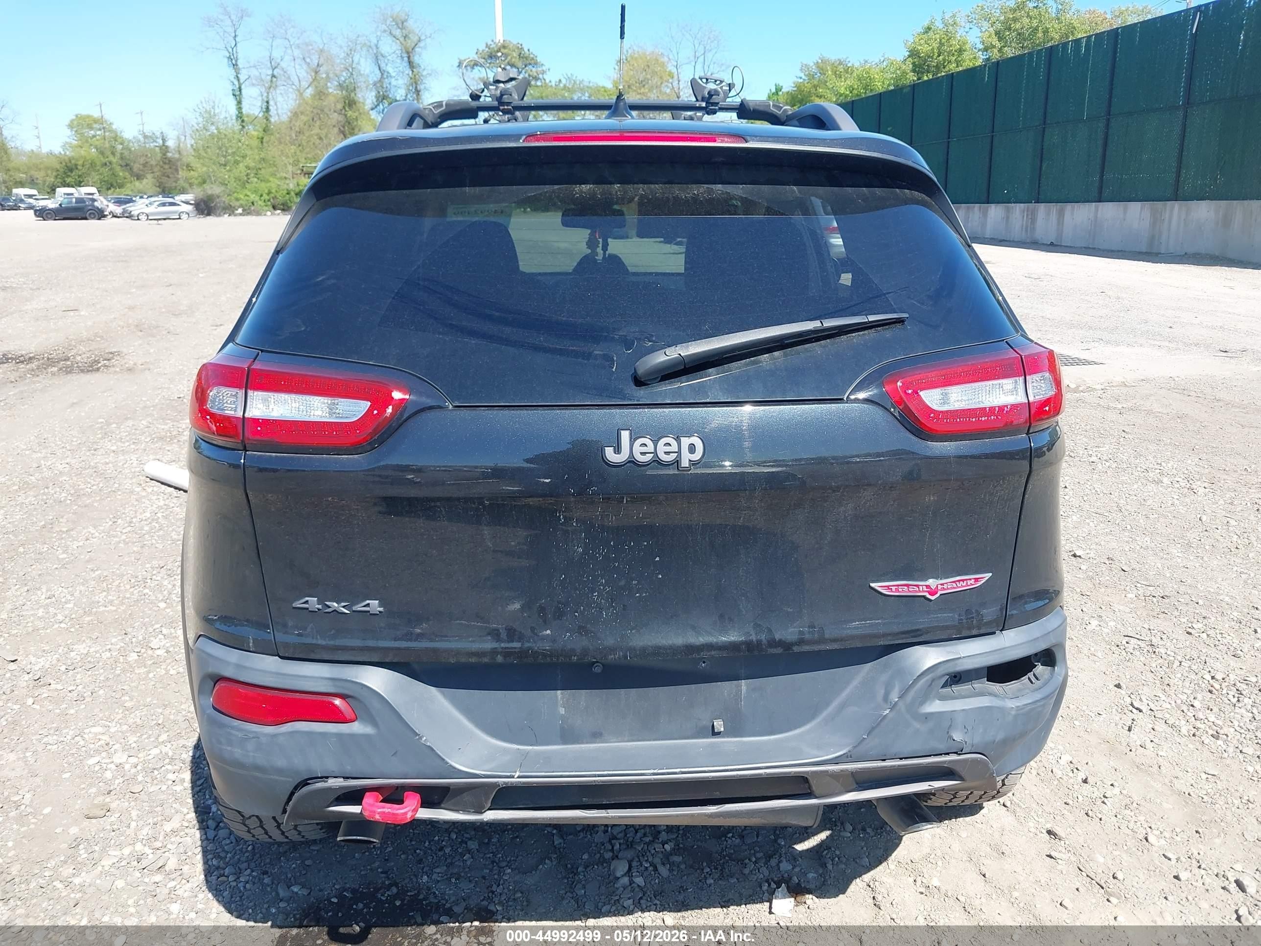 2014 Jeep Cherokee Trailhawk Black vin: 1C4PJMBS6EW159241