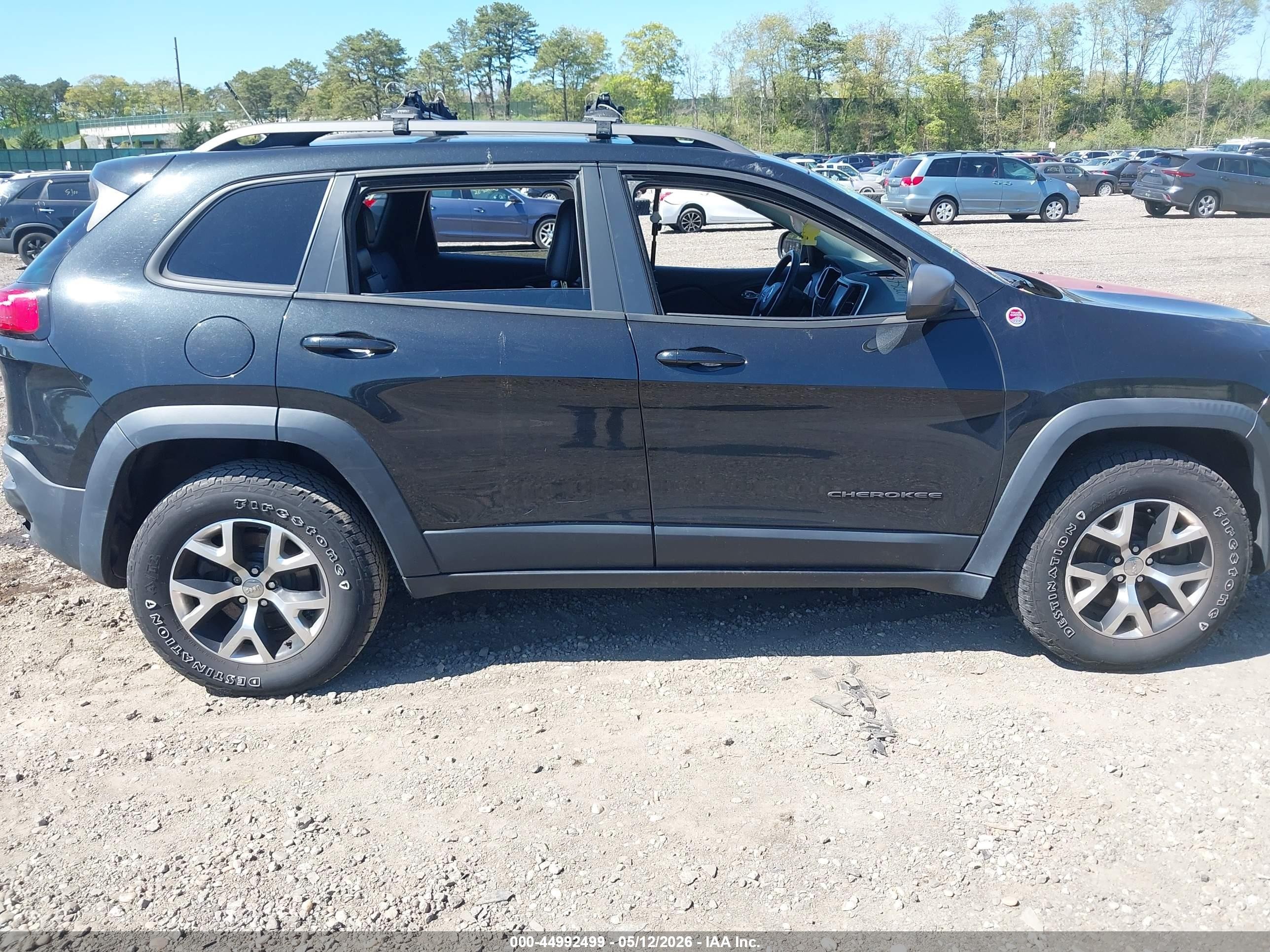 2014 Jeep Cherokee Trailhawk Black vin: 1C4PJMBS6EW159241