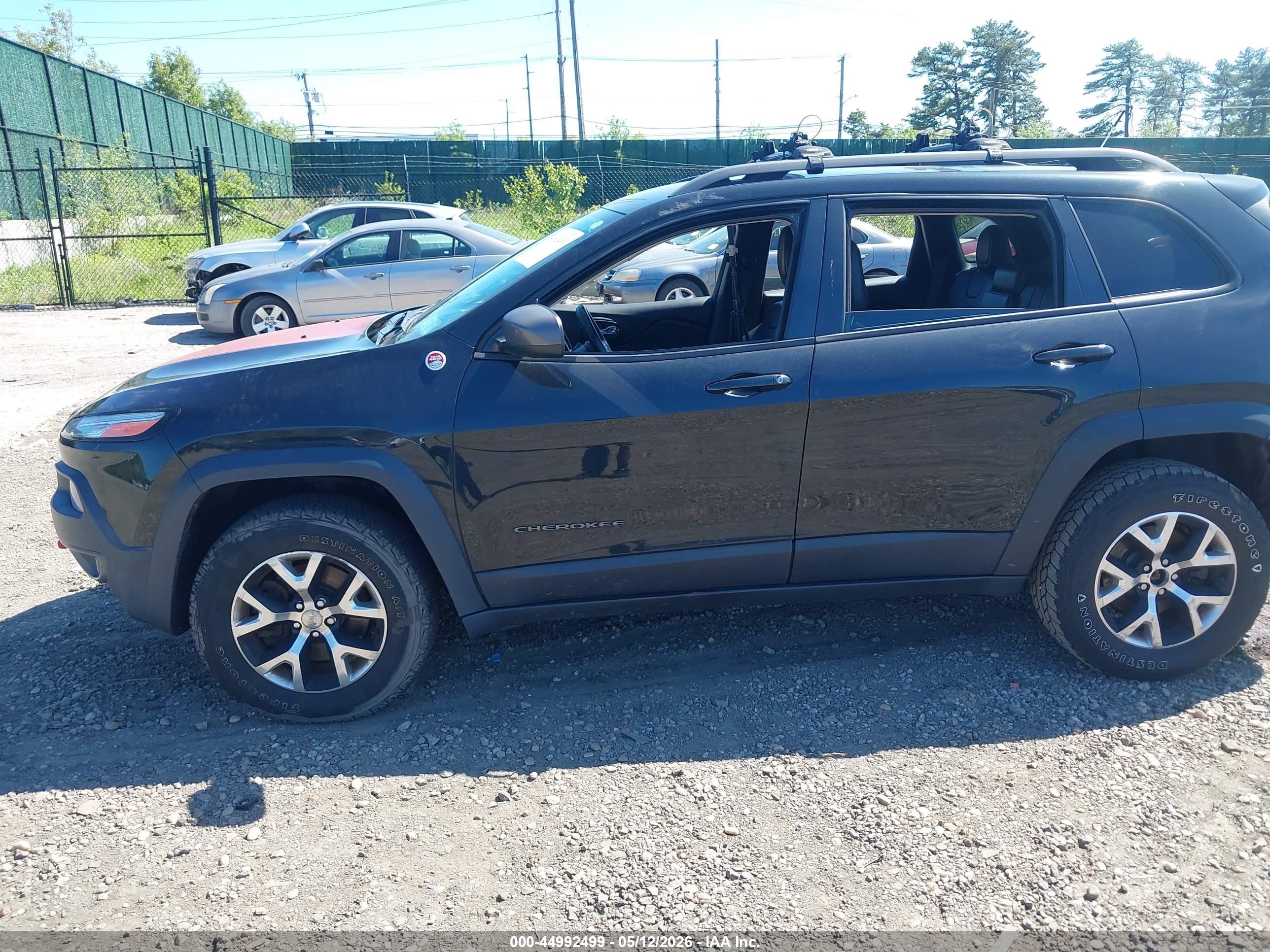 2014 Jeep Cherokee Trailhawk Black vin: 1C4PJMBS6EW159241