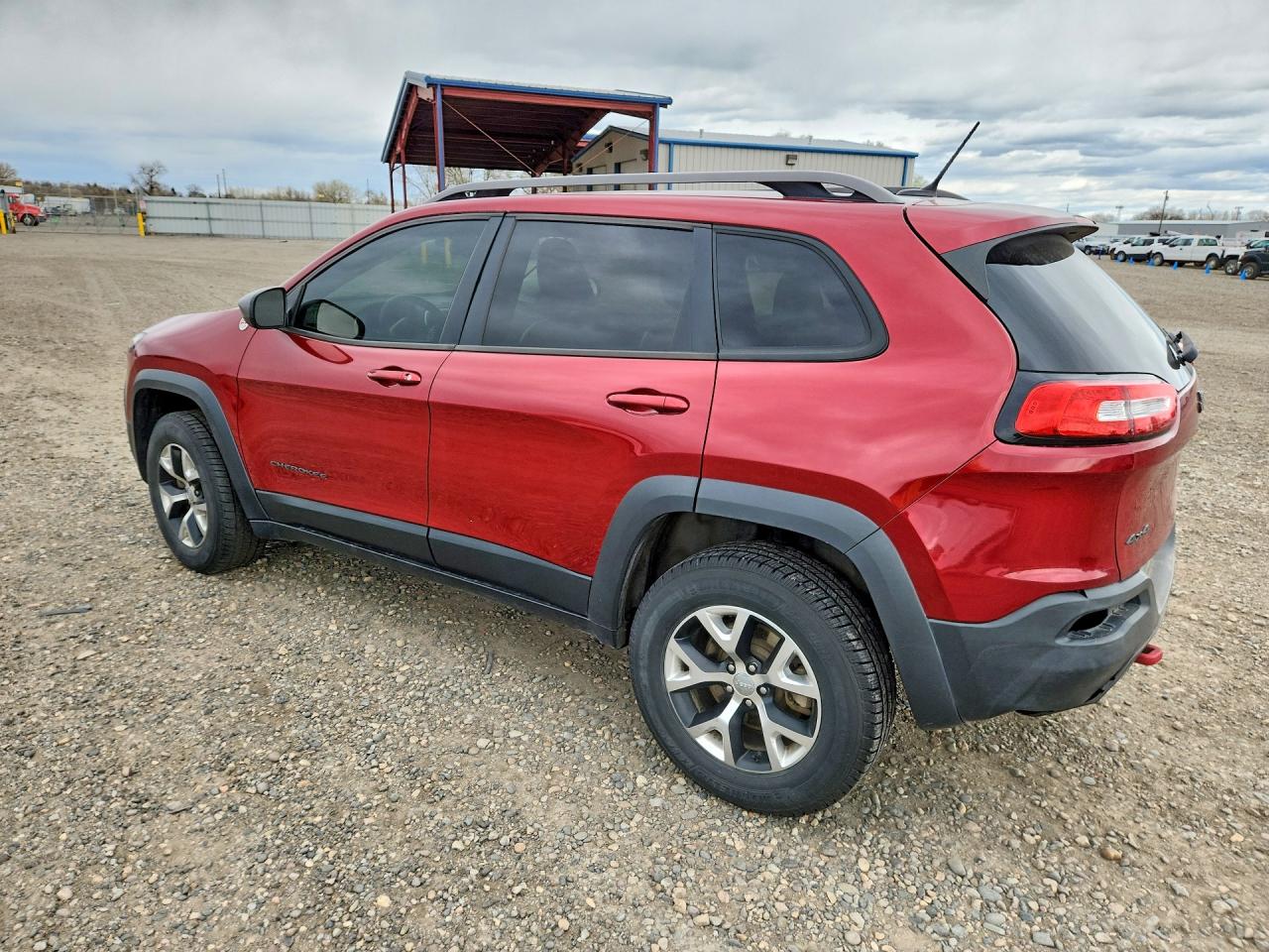 2014 Jeep Cherokee Trailhawk Red vin: 1C4PJMBS6EW168215