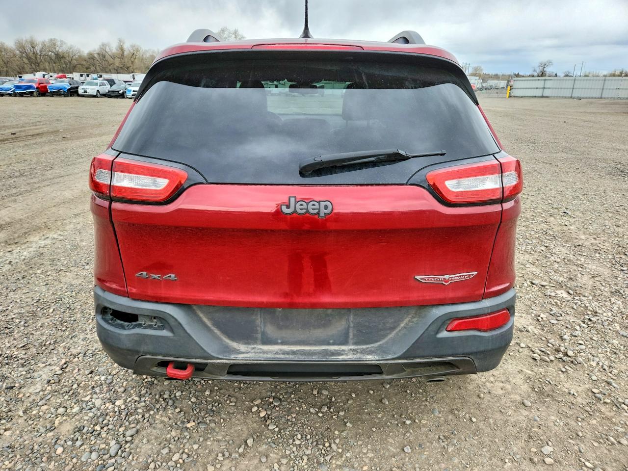 2014 Jeep Cherokee Trailhawk Red vin: 1C4PJMBS6EW168215