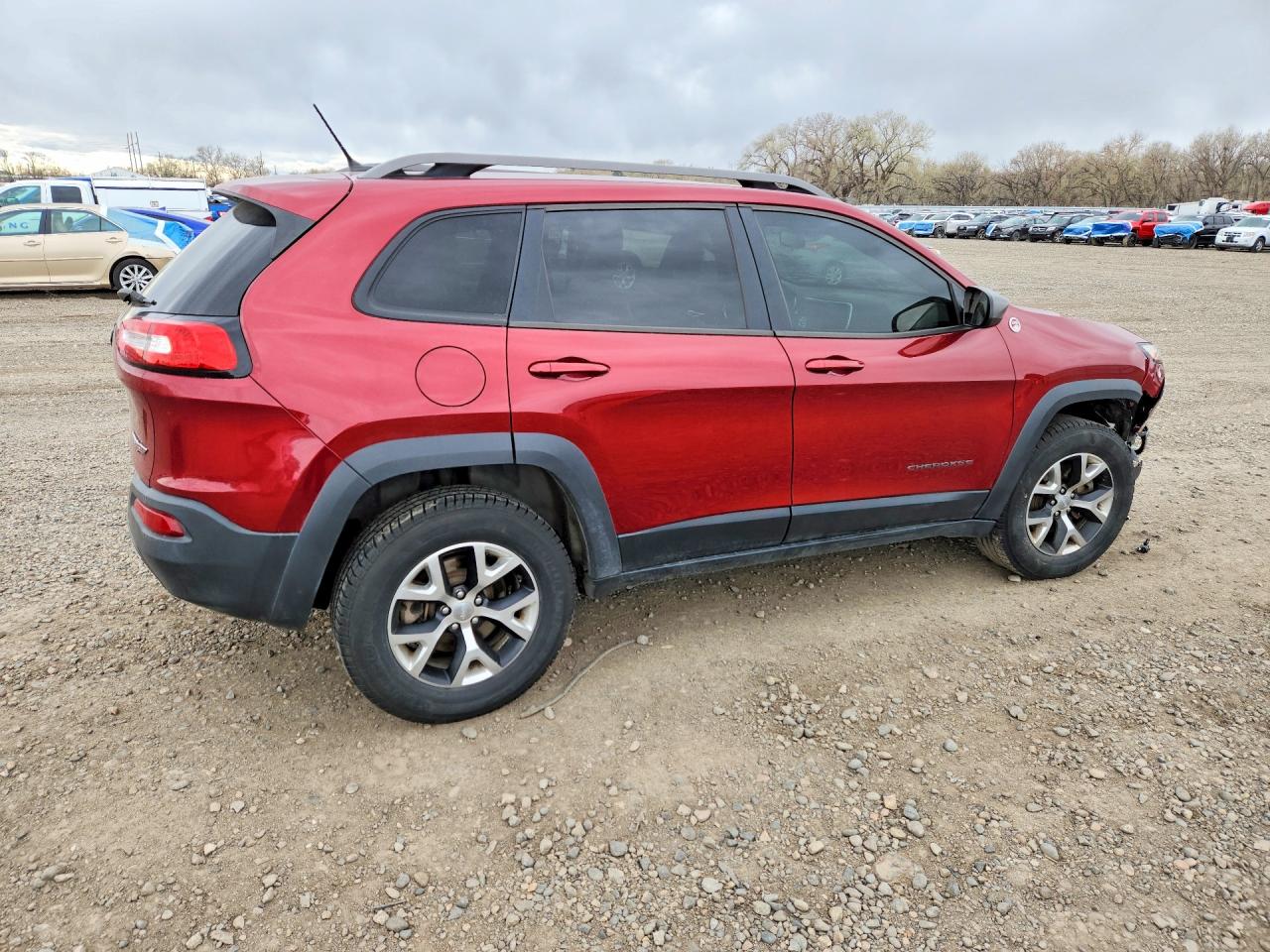2014 Jeep Cherokee Trailhawk Red vin: 1C4PJMBS6EW168215