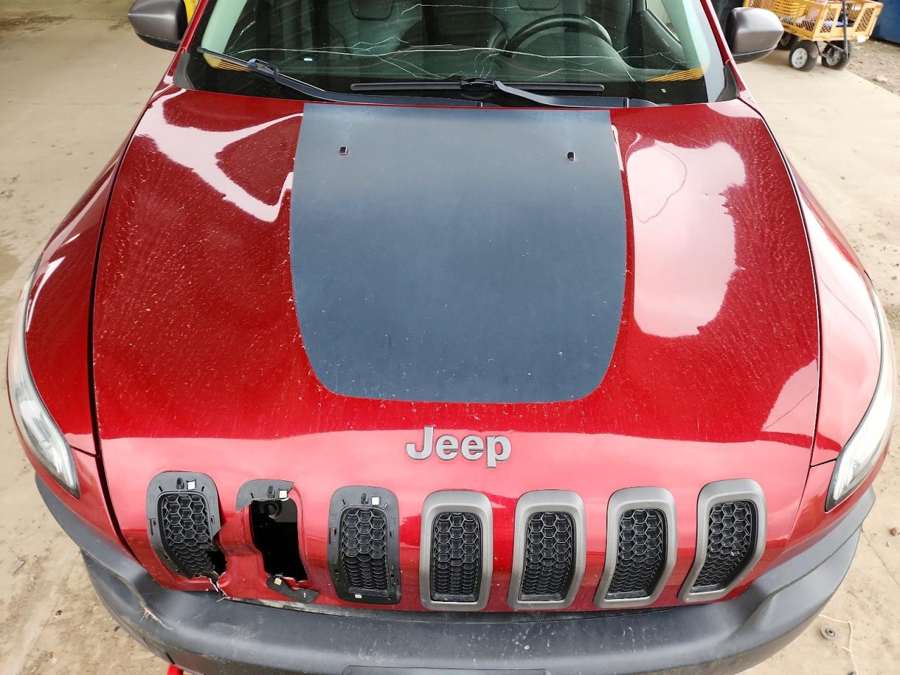 2014 Jeep Cherokee Trailhawk Red vin: 1C4PJMBS6EW168215