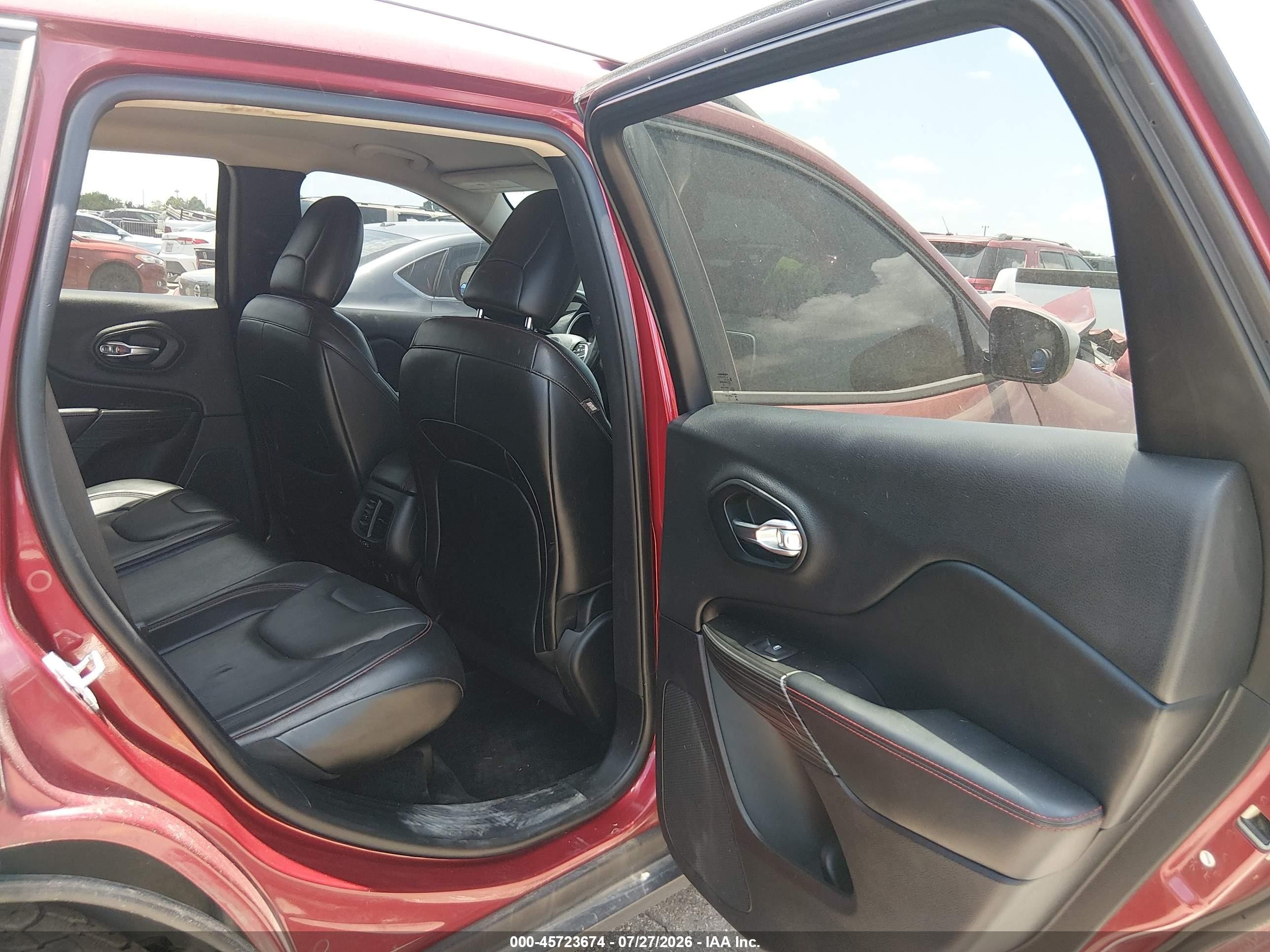 2014 Jeep Cherokee Trailhawk Red vin: 1C4PJMBS6EW185998