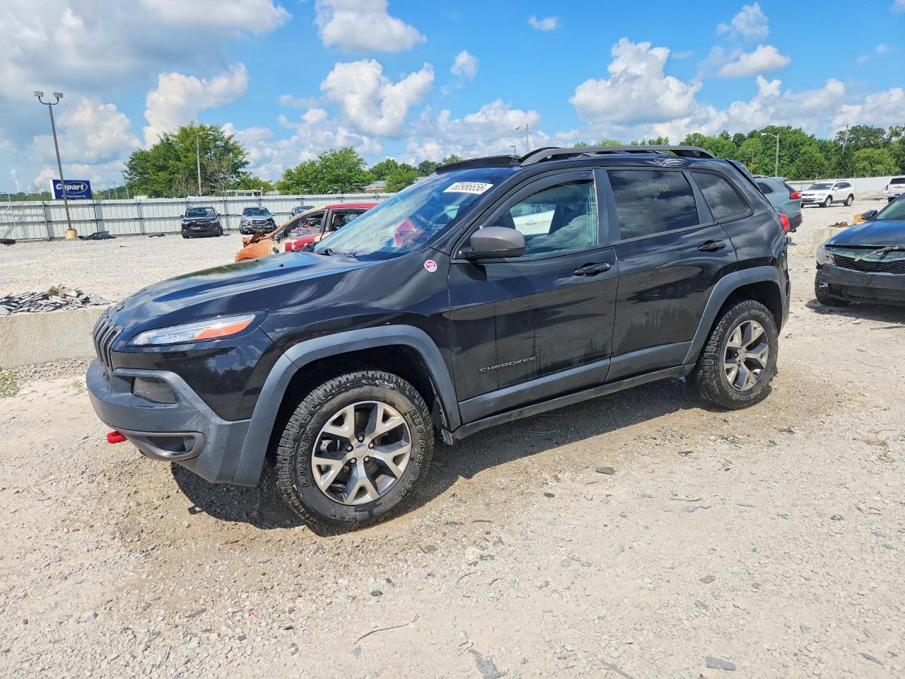 2014 Jeep Cherokee Trailhawk Black vin: 1C4PJMBS6EW286281