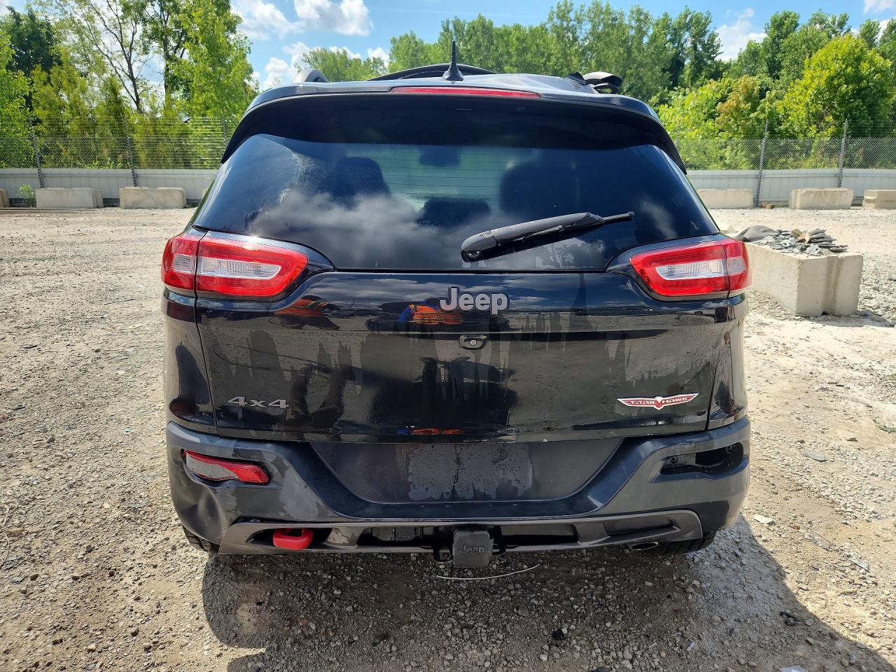 2014 Jeep Cherokee Trailhawk Black vin: 1C4PJMBS6EW286281