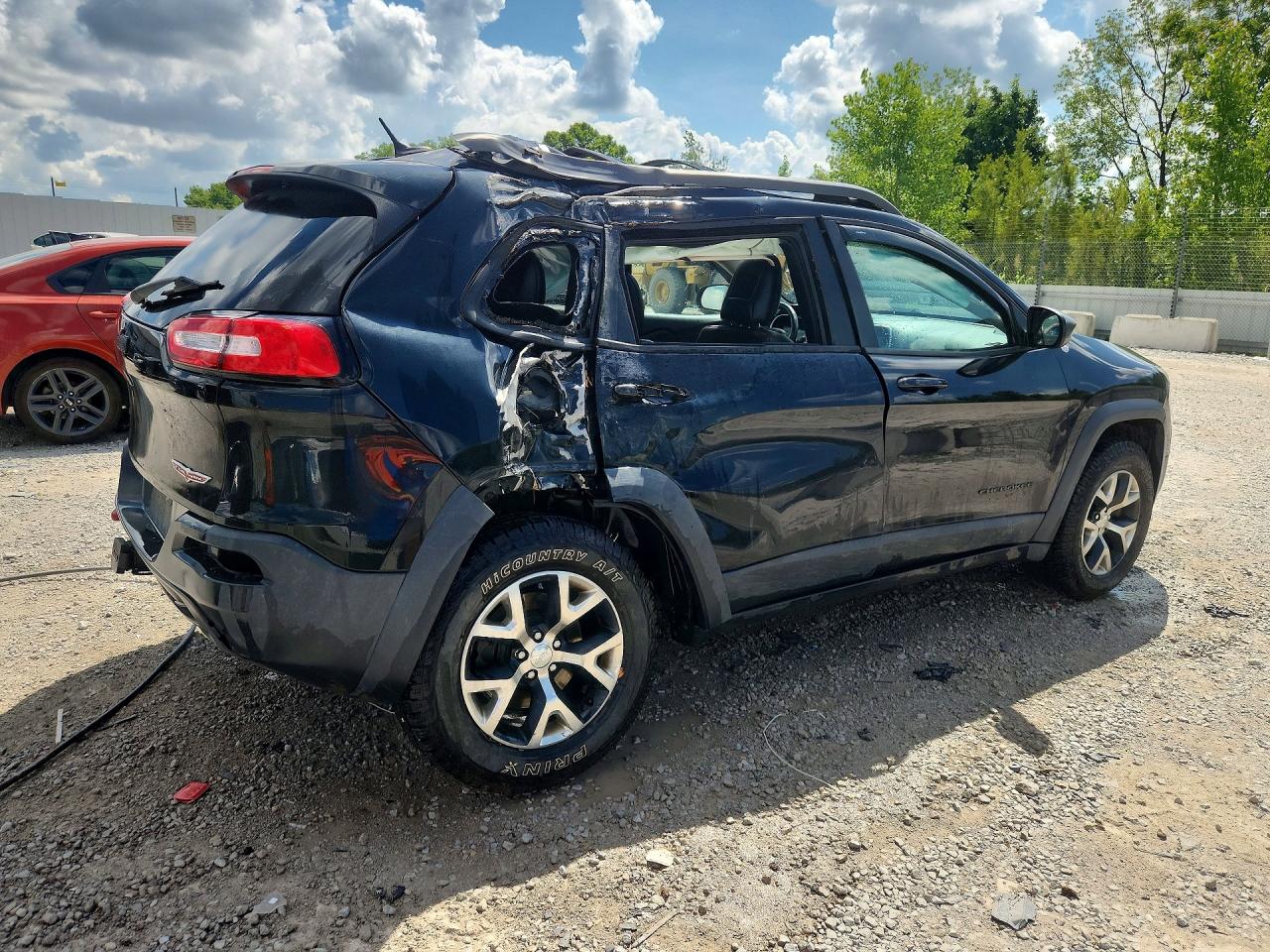 2014 Jeep Cherokee Trailhawk Black vin: 1C4PJMBS6EW286281