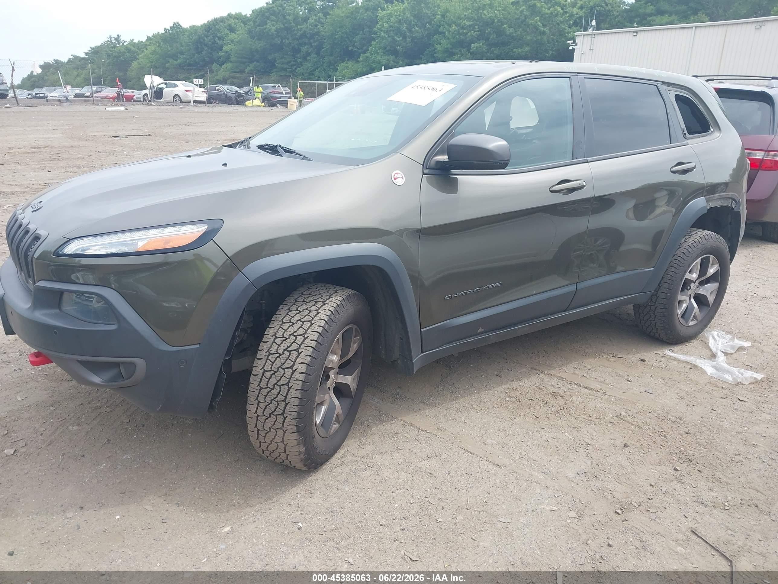2014 Jeep Cherokee   Зеленый vin: 1C4PJMBS6EW295045