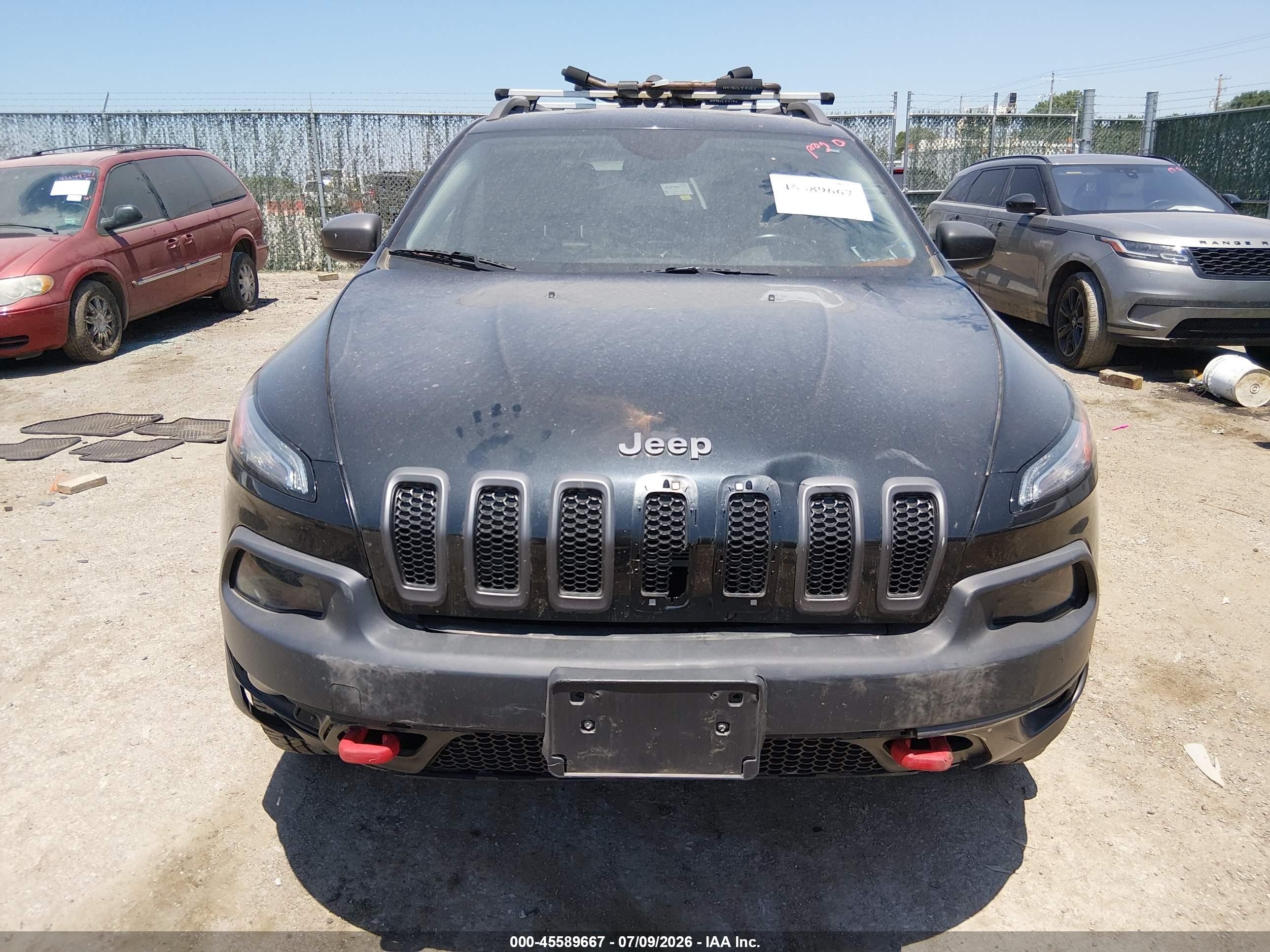2014 Jeep Cherokee Trailhawk Black vin: 1C4PJMBS6EW310000