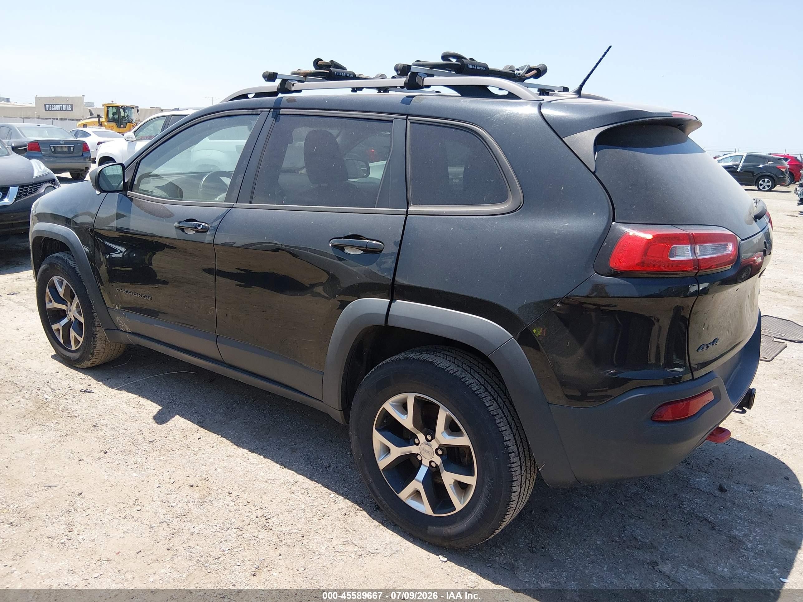 2014 Jeep Cherokee Trailhawk Black vin: 1C4PJMBS6EW310000