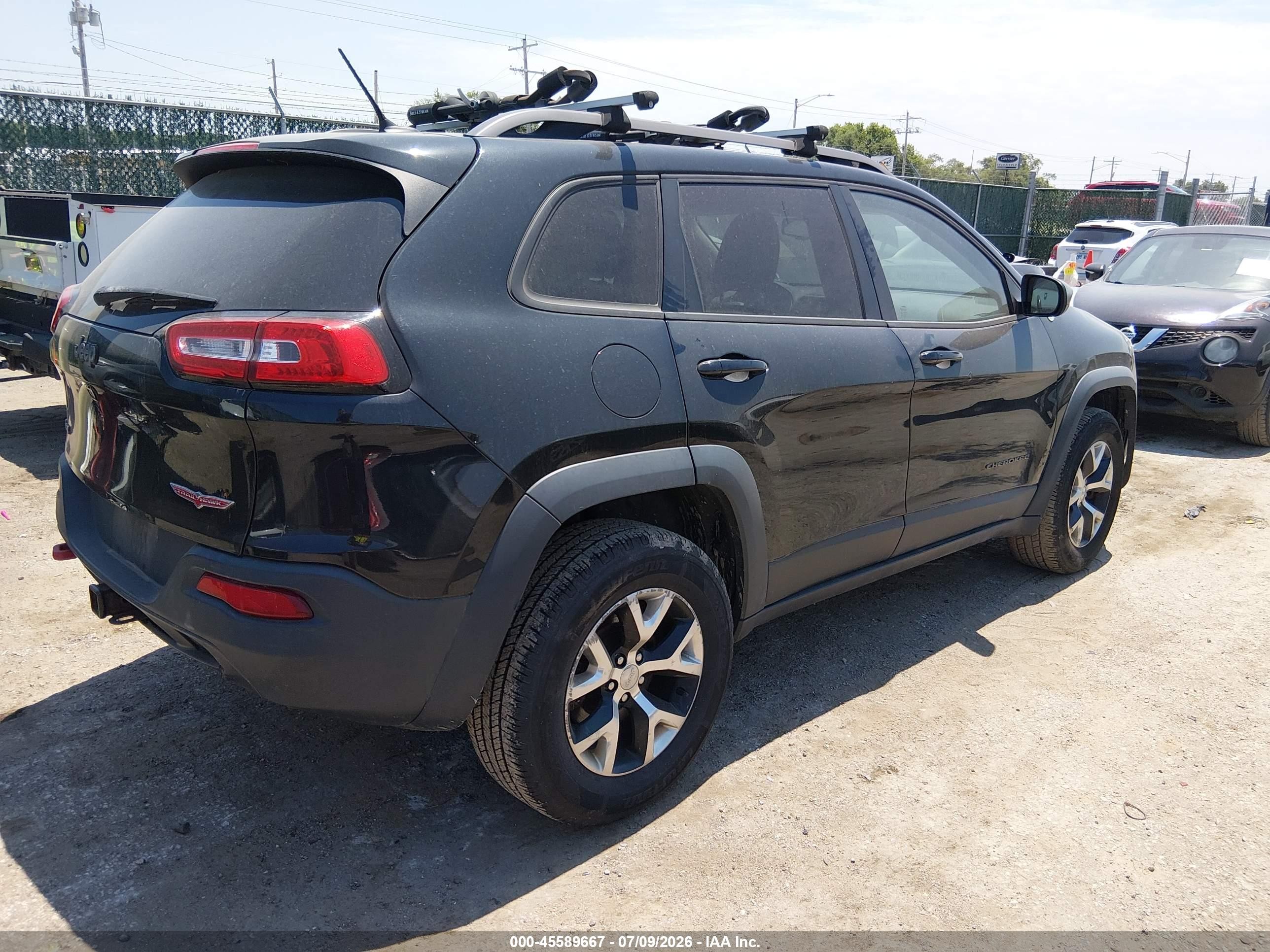 2014 Jeep Cherokee Trailhawk Black vin: 1C4PJMBS6EW310000