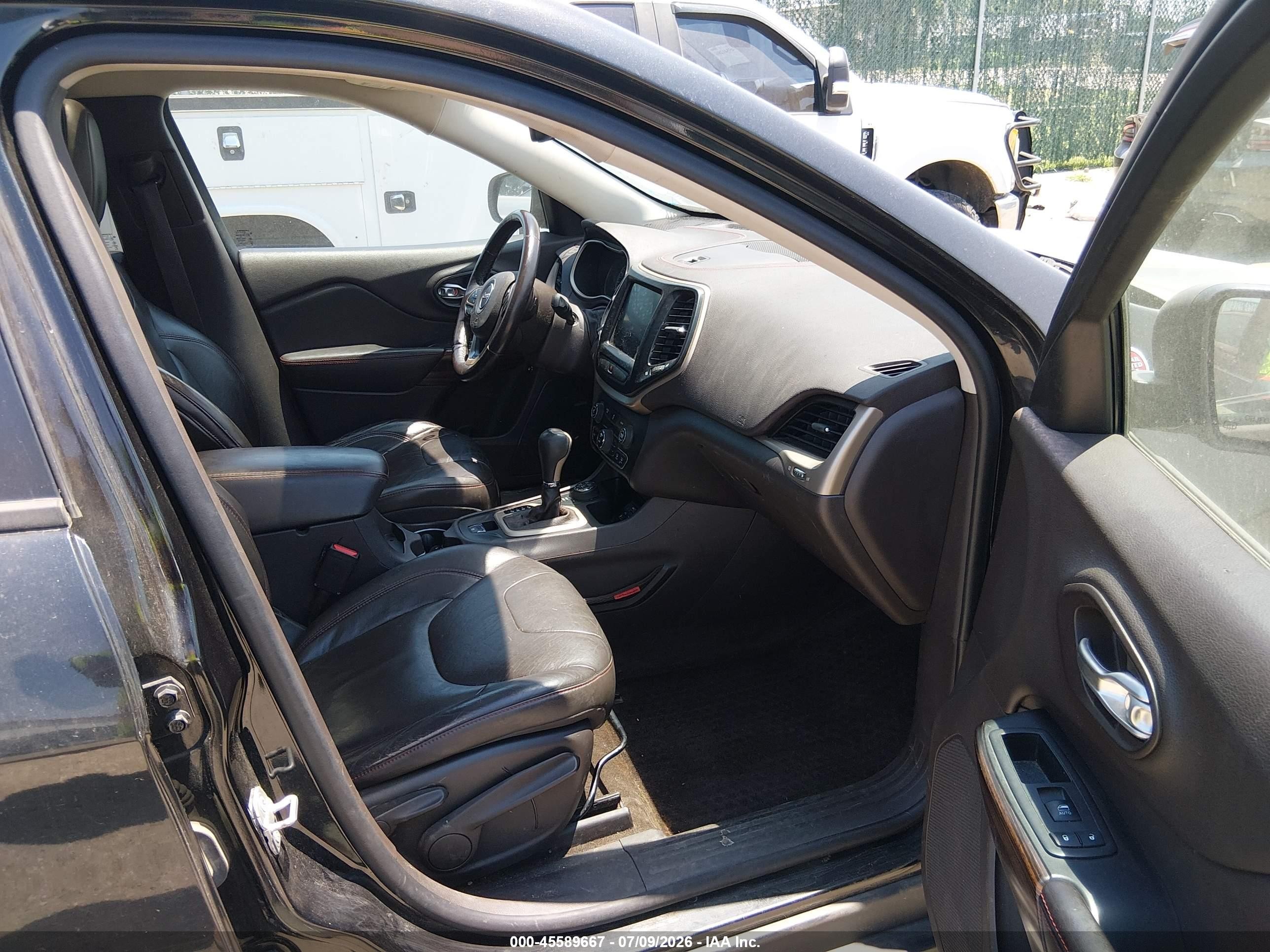 2014 Jeep Cherokee Trailhawk Black vin: 1C4PJMBS6EW310000