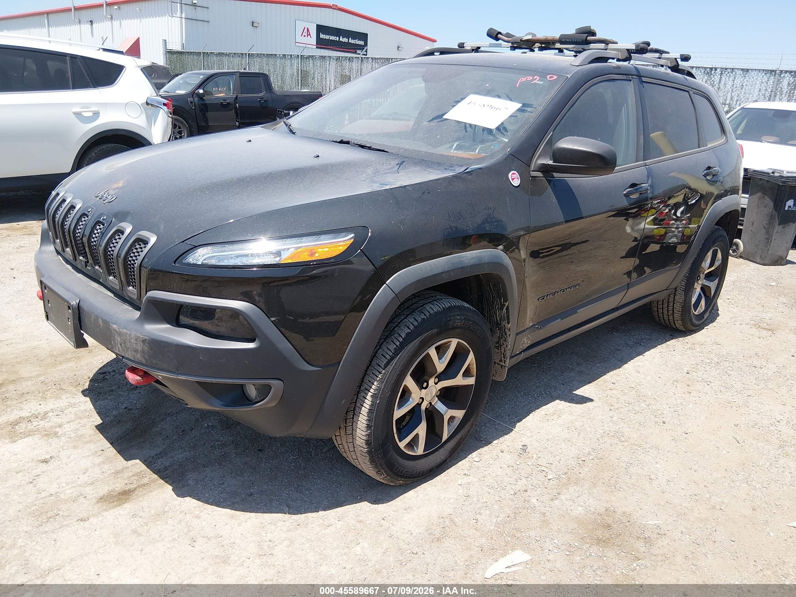2014 Jeep Cherokee Trailhawk Black vin: 1C4PJMBS6EW310000