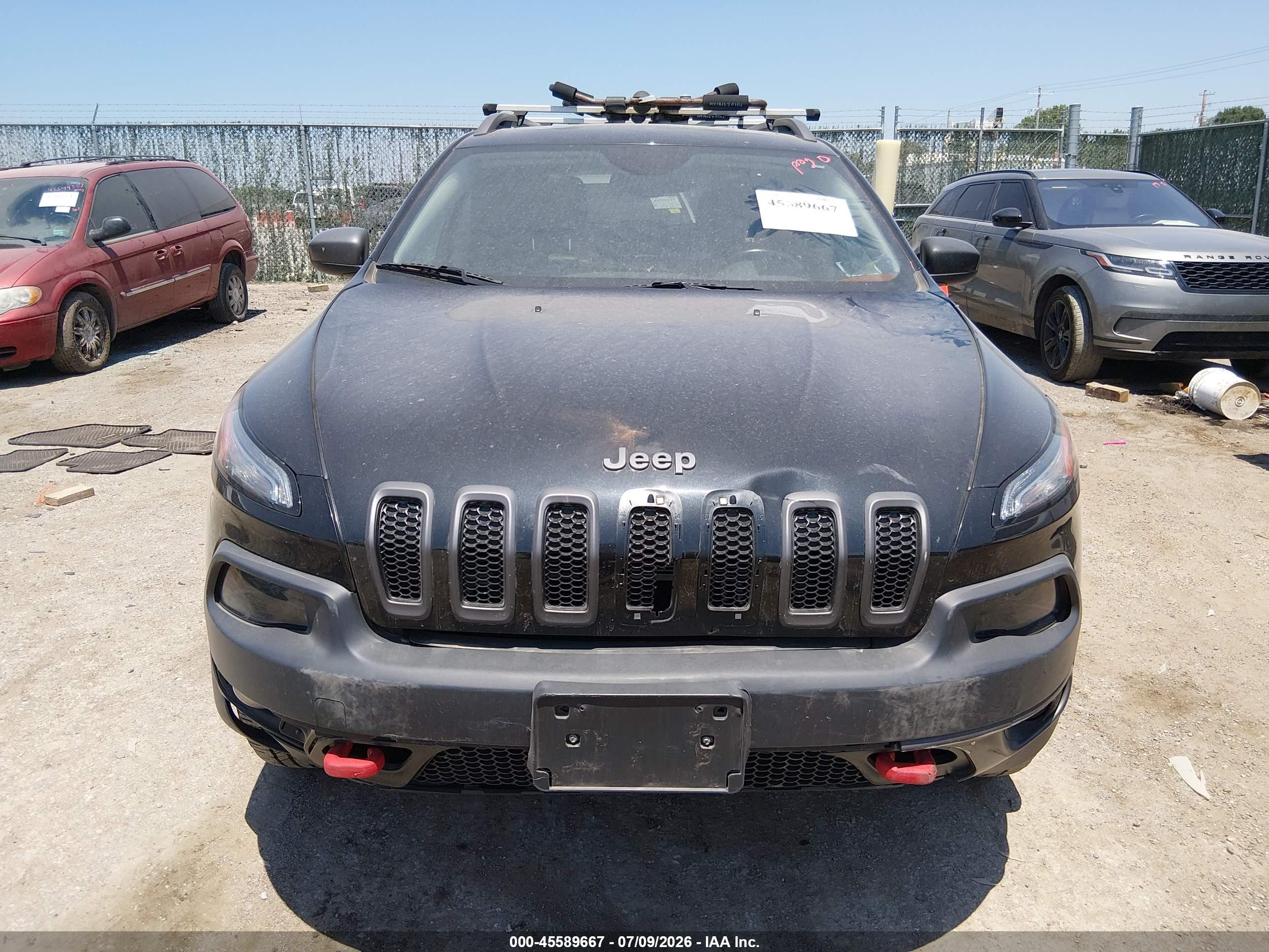 2014 Jeep Cherokee Trailhawk Black vin: 1C4PJMBS6EW310000