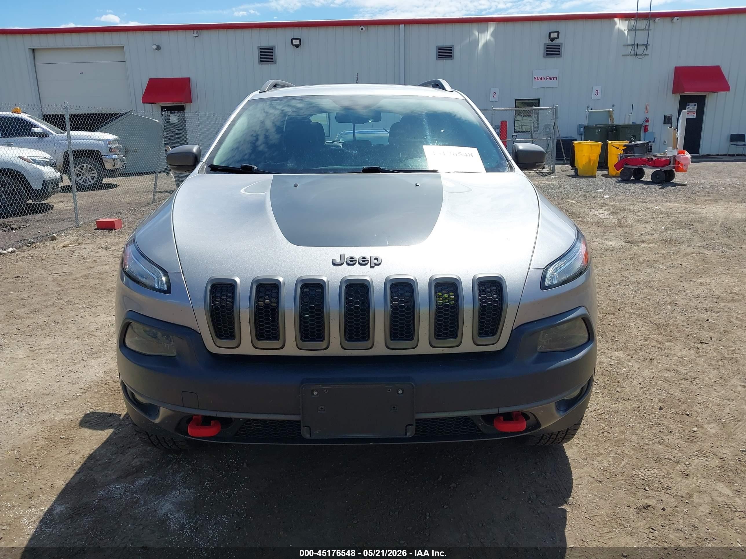 2015 Jeep Cherokee Trailhawk Pewter vin: 1C4PJMBS6FW511154